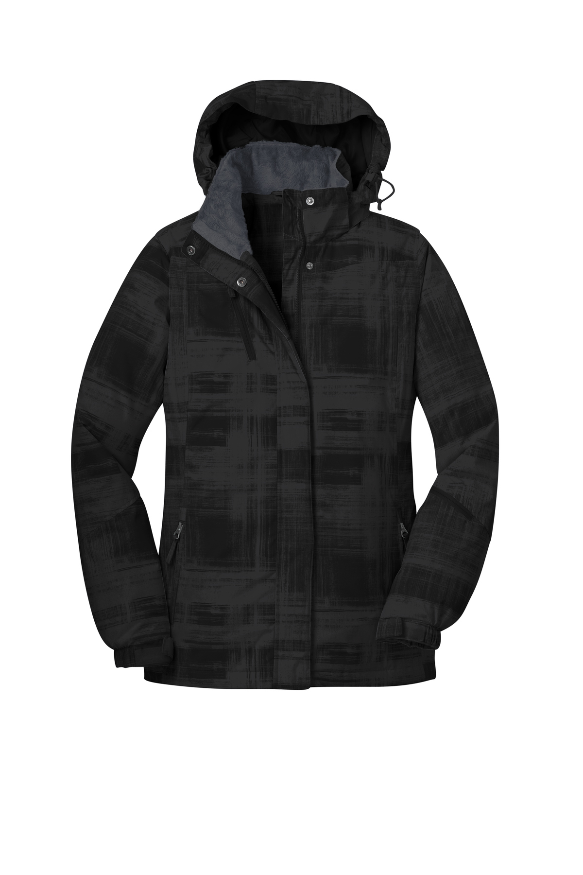 Port authority brushstroke print insulated jacket shop