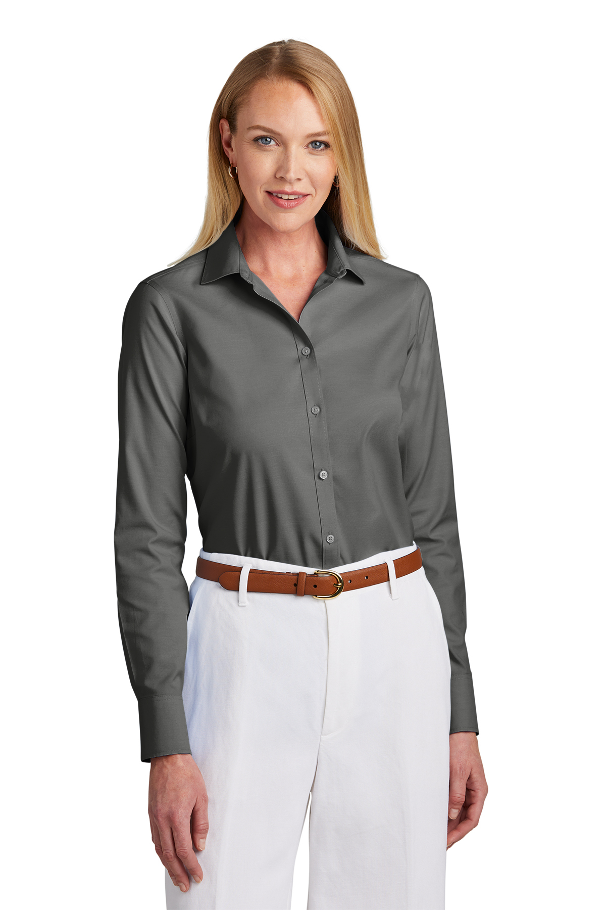 Brooks Brothers Women’s Wrinkle-Free Stretch Pinpoint Shirt | Product ...