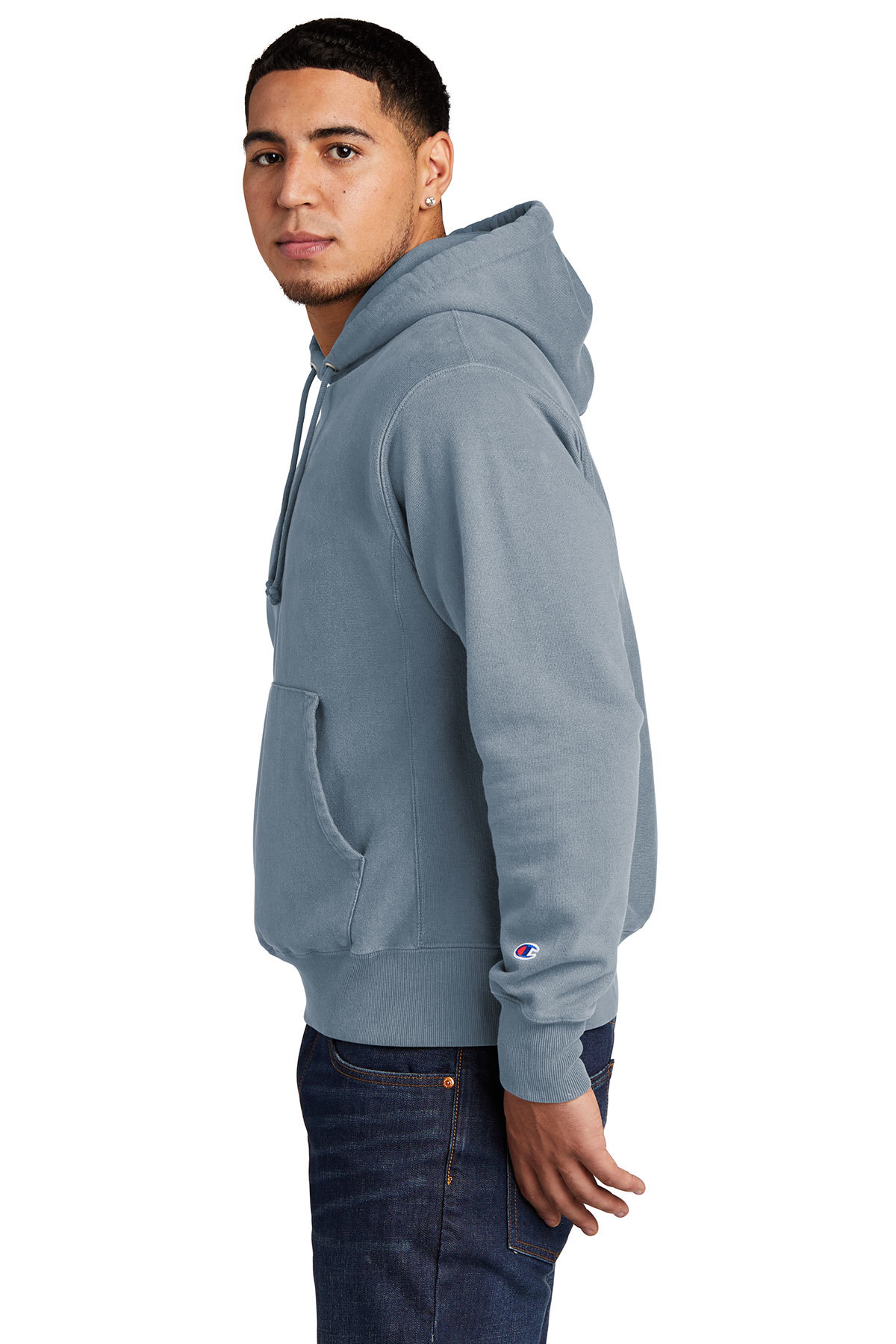 Champion Reverse Weave Garment-Dyed Hooded Sweatshirt | Product | SanMar