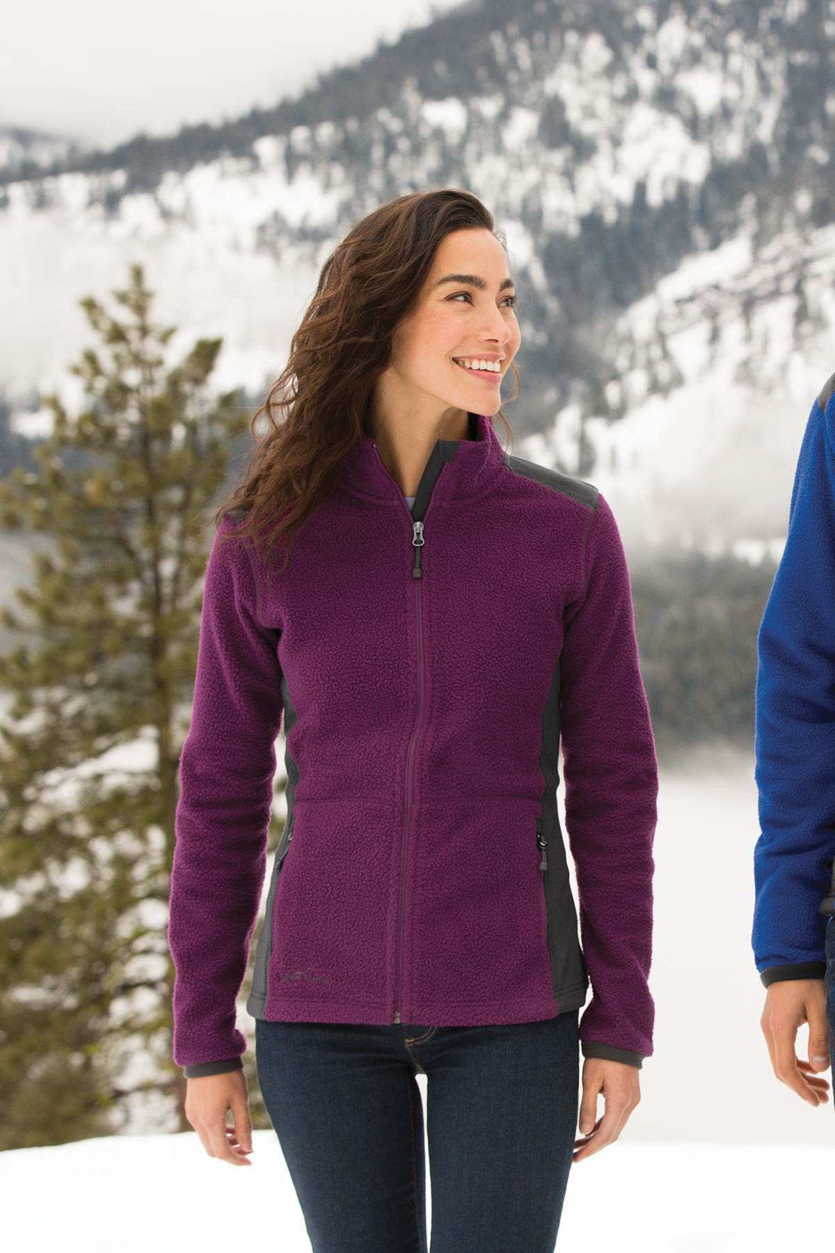 Eddie Bauer Ladies Full-Zip Sherpa Fleece Jacket | Product | SanMar