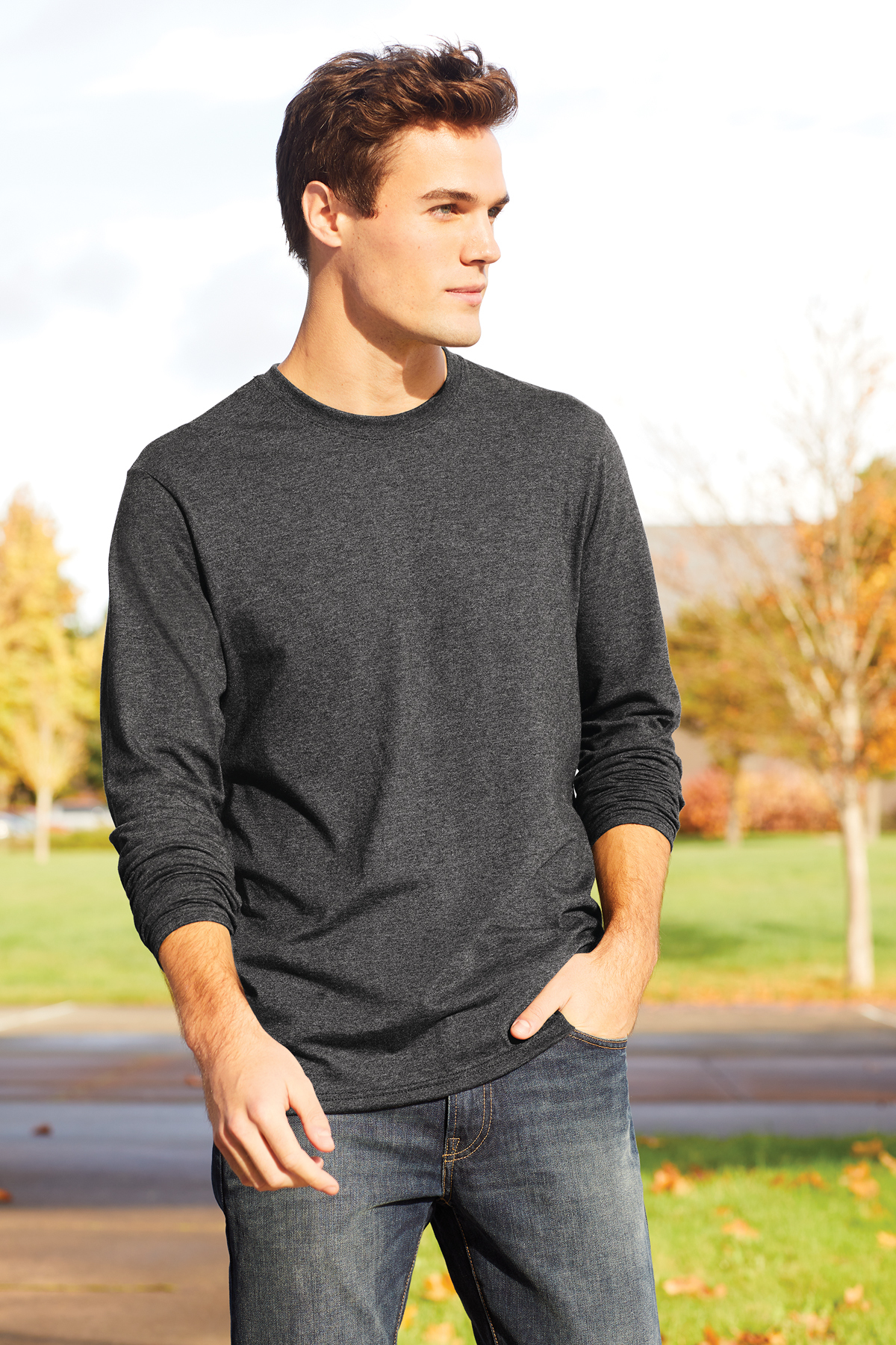 Port & Company Tri-Blend Long Sleeve Tee | Product | Port