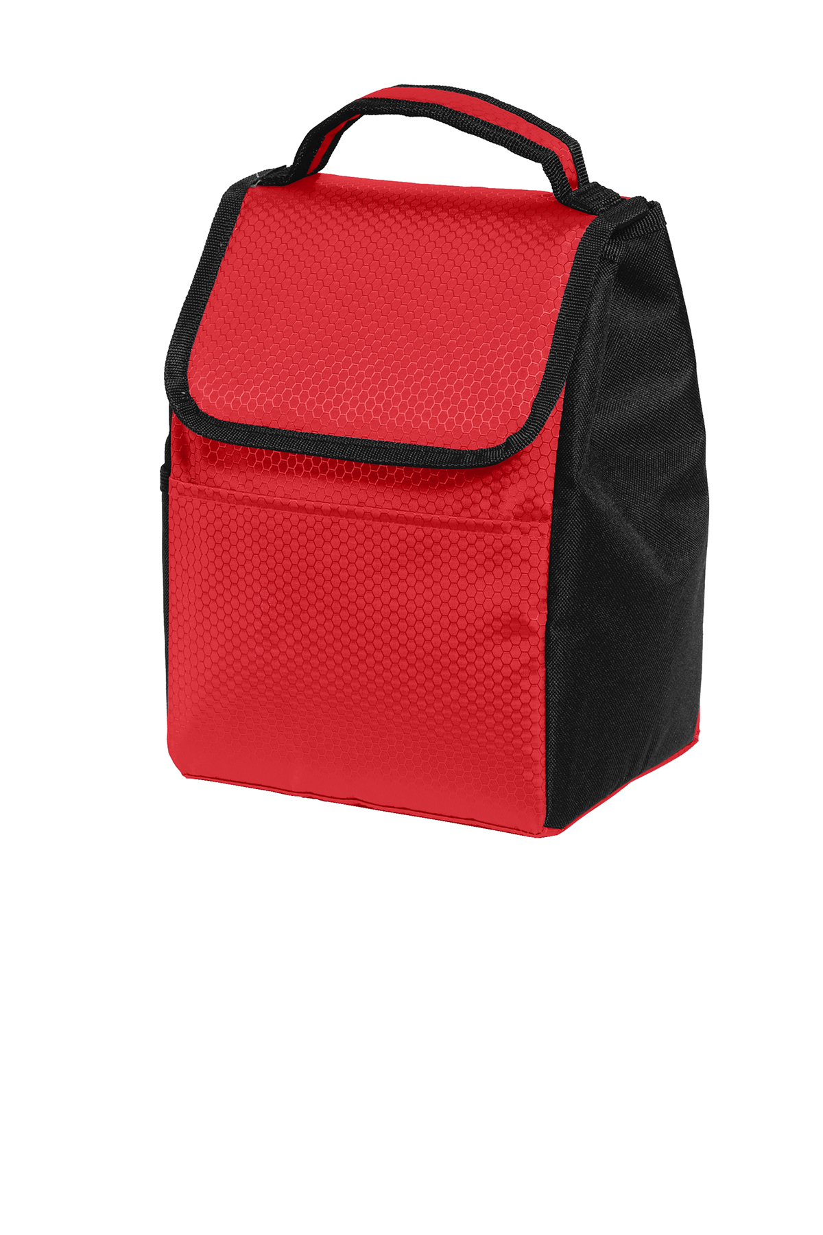 red lunch bag