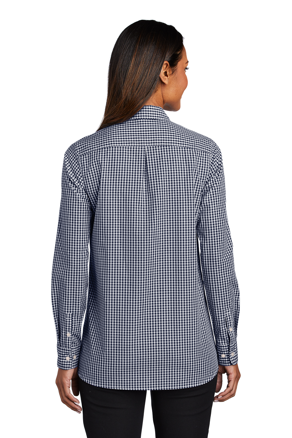 Port Authority Ladies Broadcloth Gingham Easy Care Shirt | Product | SanMar