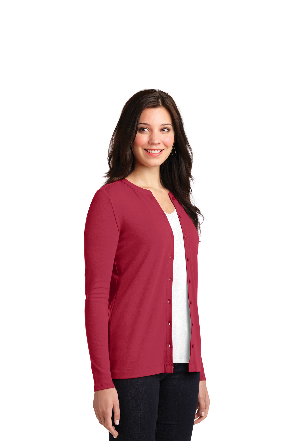 Port Authority® Ladies Concept Stretch Button-Front Cardigan | Sweaters ...