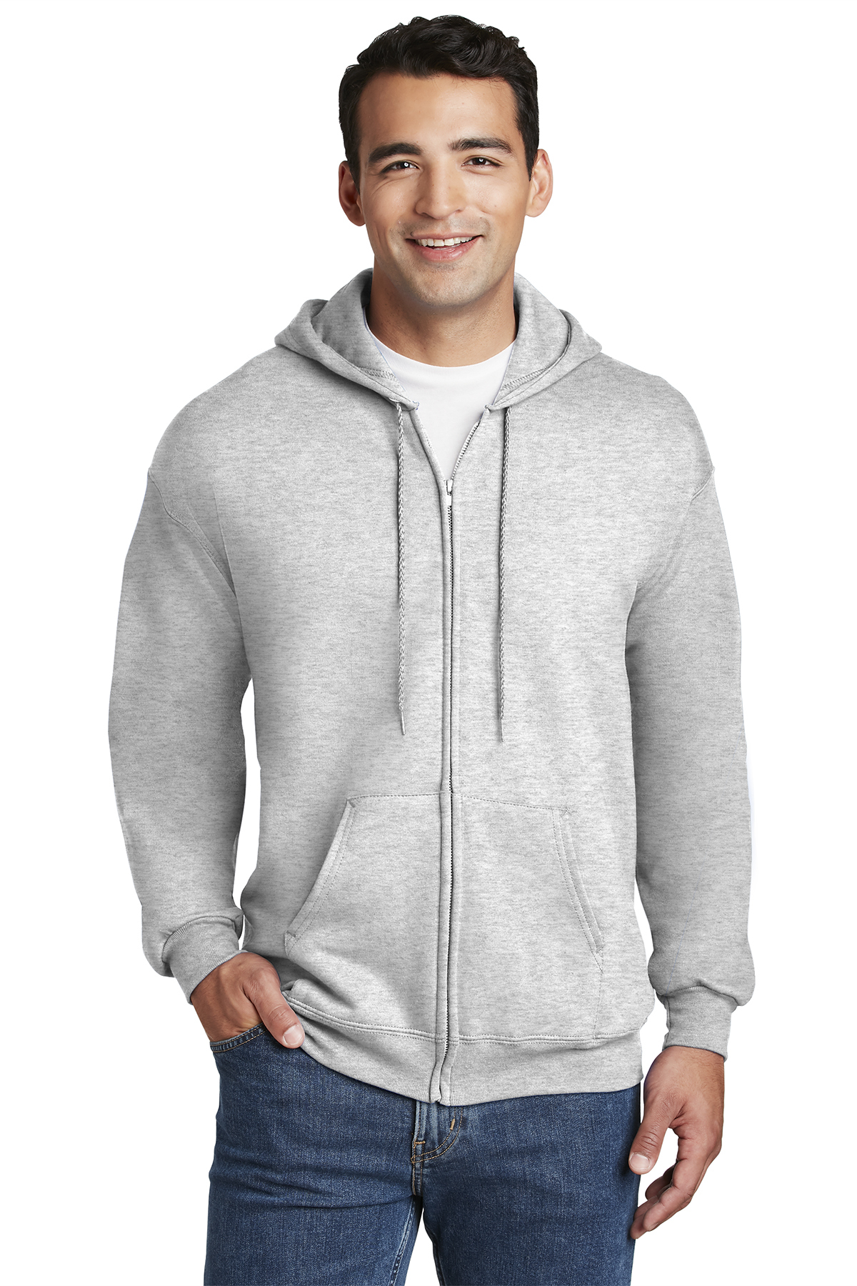 Hanes® Ultimate Cotton® - Full-Zip Hooded Sweatshirt | Hoodie ...