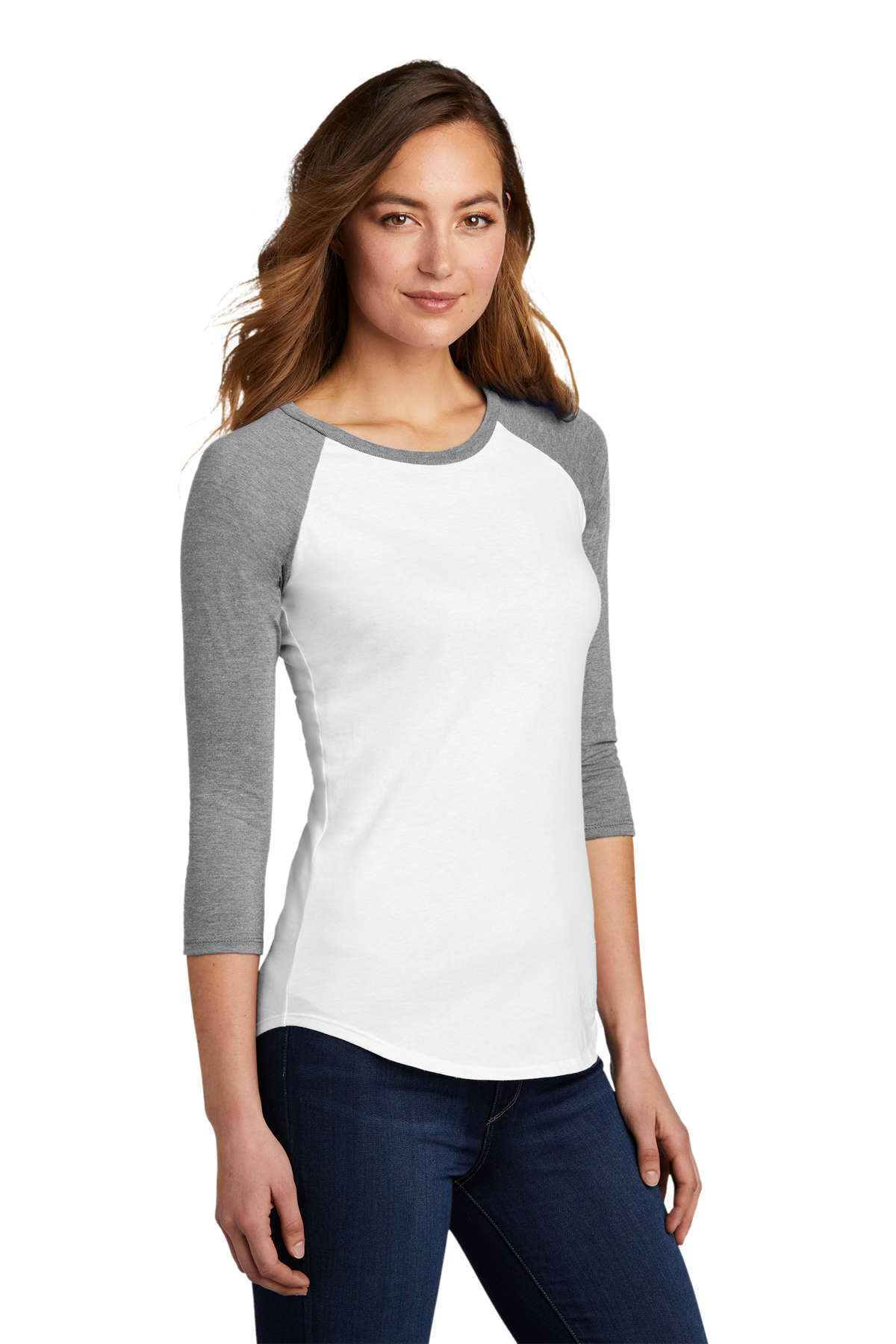 District Women’s Fitted Very Important Tee 3/4-Sleeve Raglan | Product ...