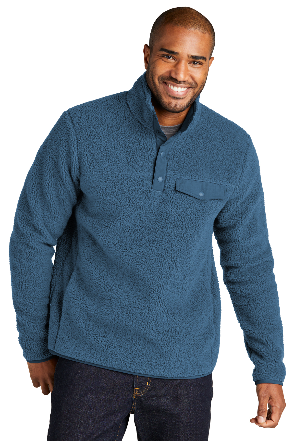 Port Authority Camp Fleece Snap Pullover | Product | Company Casuals
