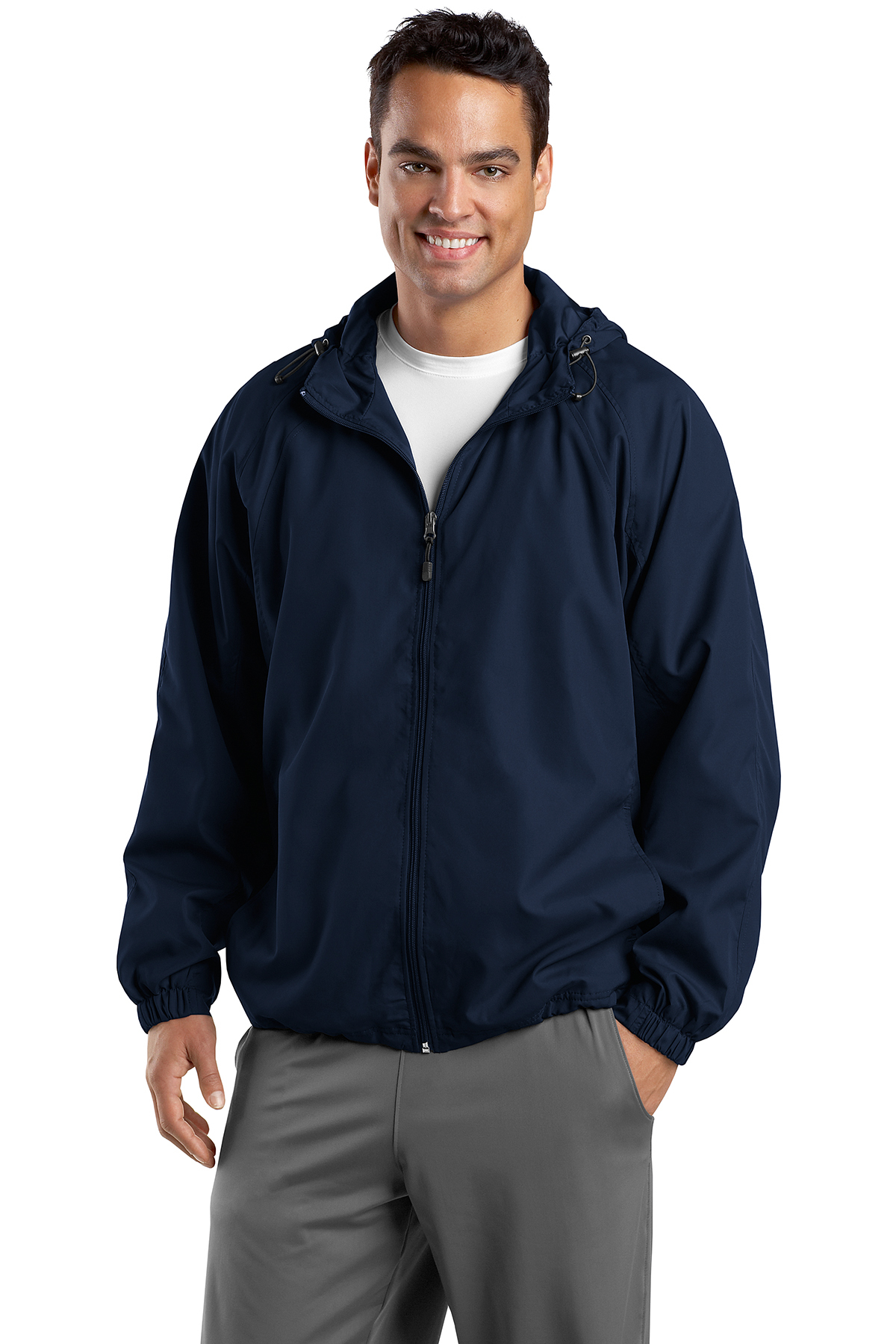 Sport-Tek Tall Hooded Raglan Jacket | Product | SanMar