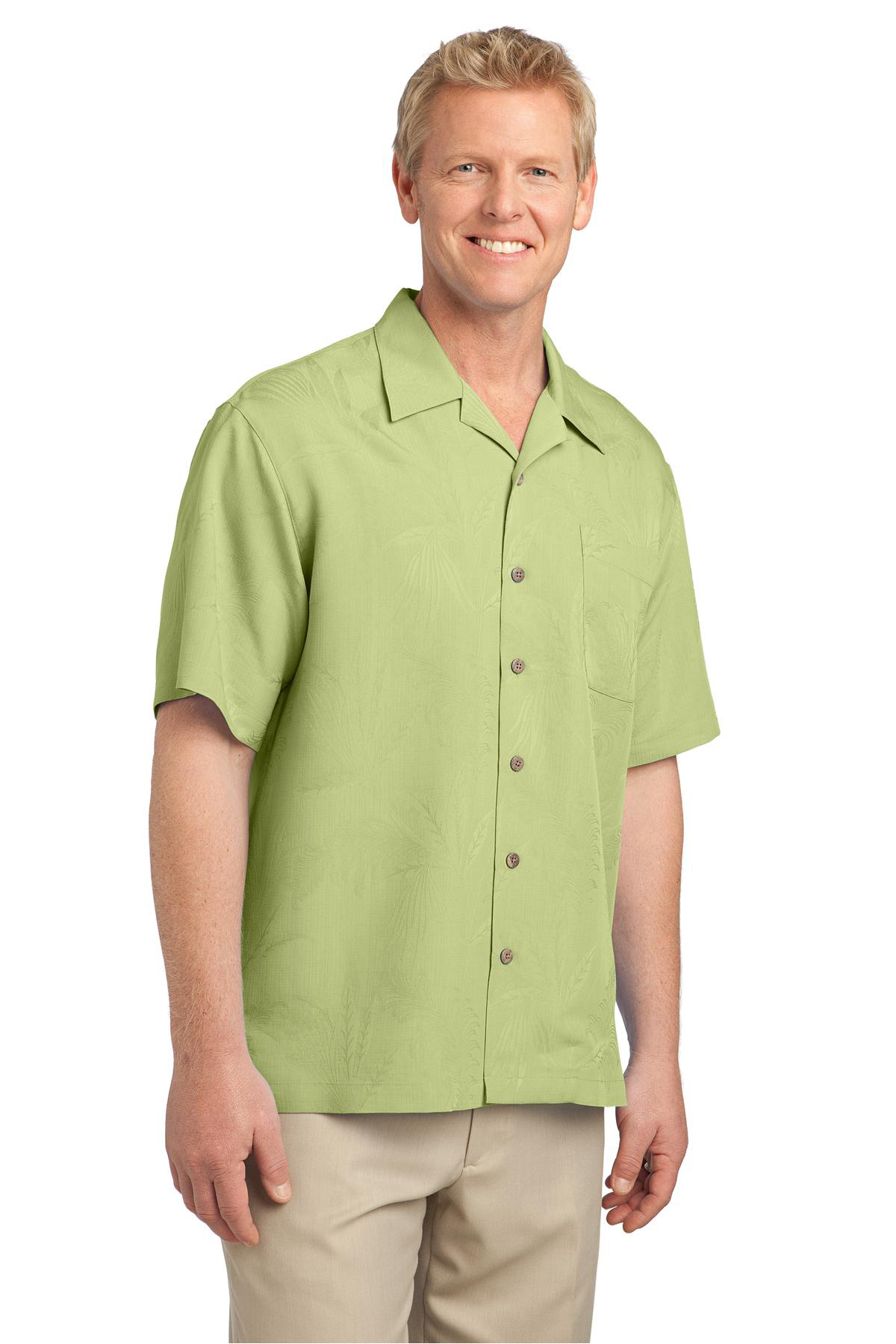 Port Authority Patterned Easy Care Camp Shirt Product SanMar