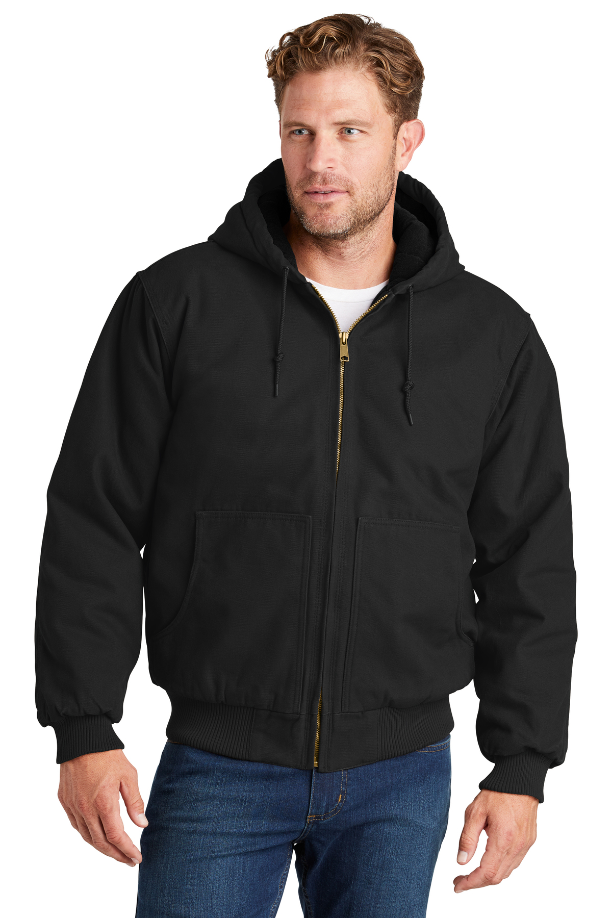 CornerStone Washed Duck Cloth Insulated Hooded Work Jacket | Product ...