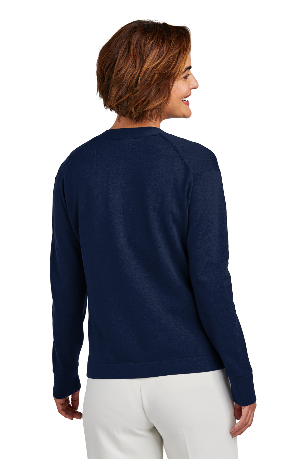 Brooks Brothers Women\'s Cotton Stretch Cardigan Sweater | Product | SanMar