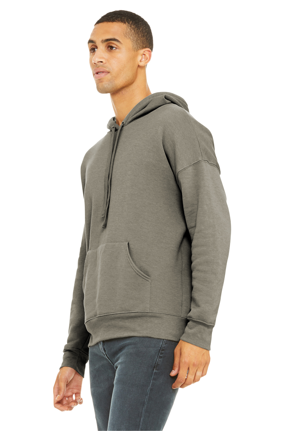 Men's Sponge Fleece Pullover Hoodie - Peach, XL (Bella Canvas BC3729)