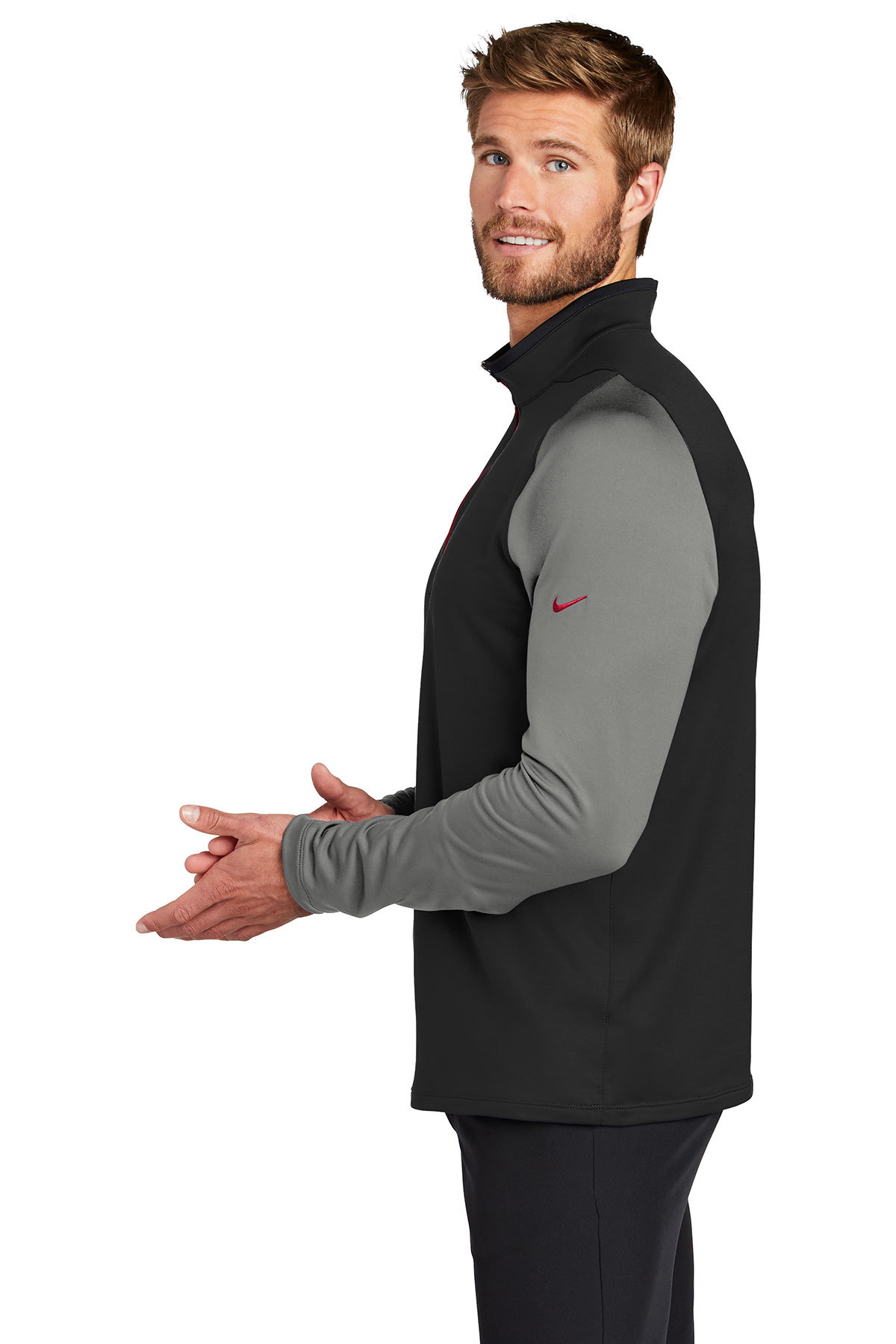 Nike Dri FIT Stretch 1 2 Zip Cover Up Product Company Casuals