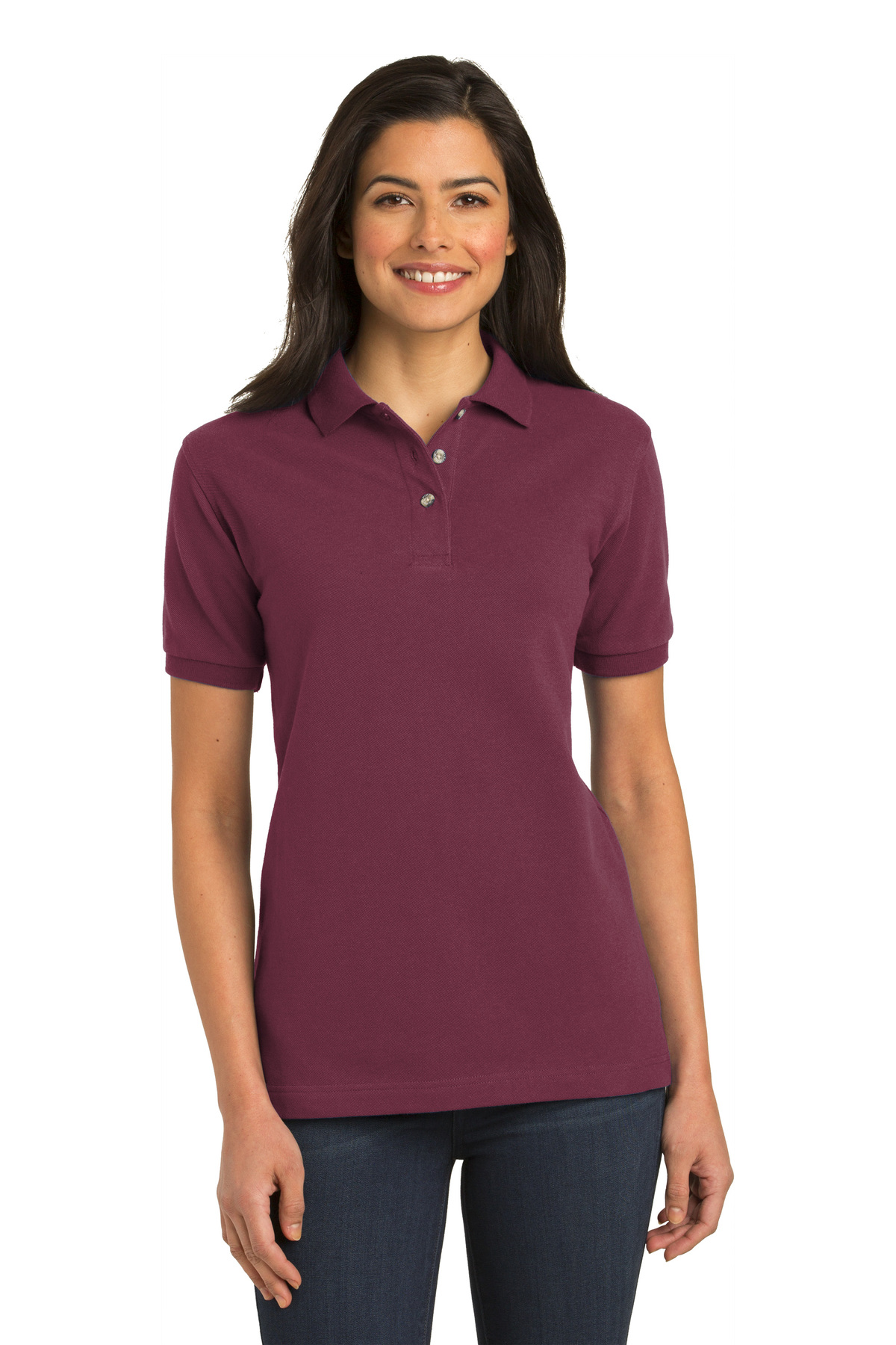 burgundy polo shirt womens