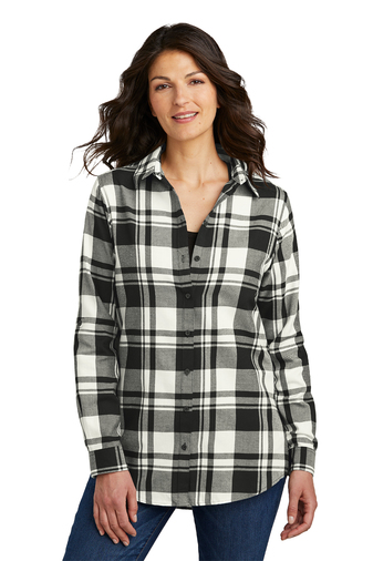Port Authority Ladies Plaid Flannel Tunic | Product | Company Casuals