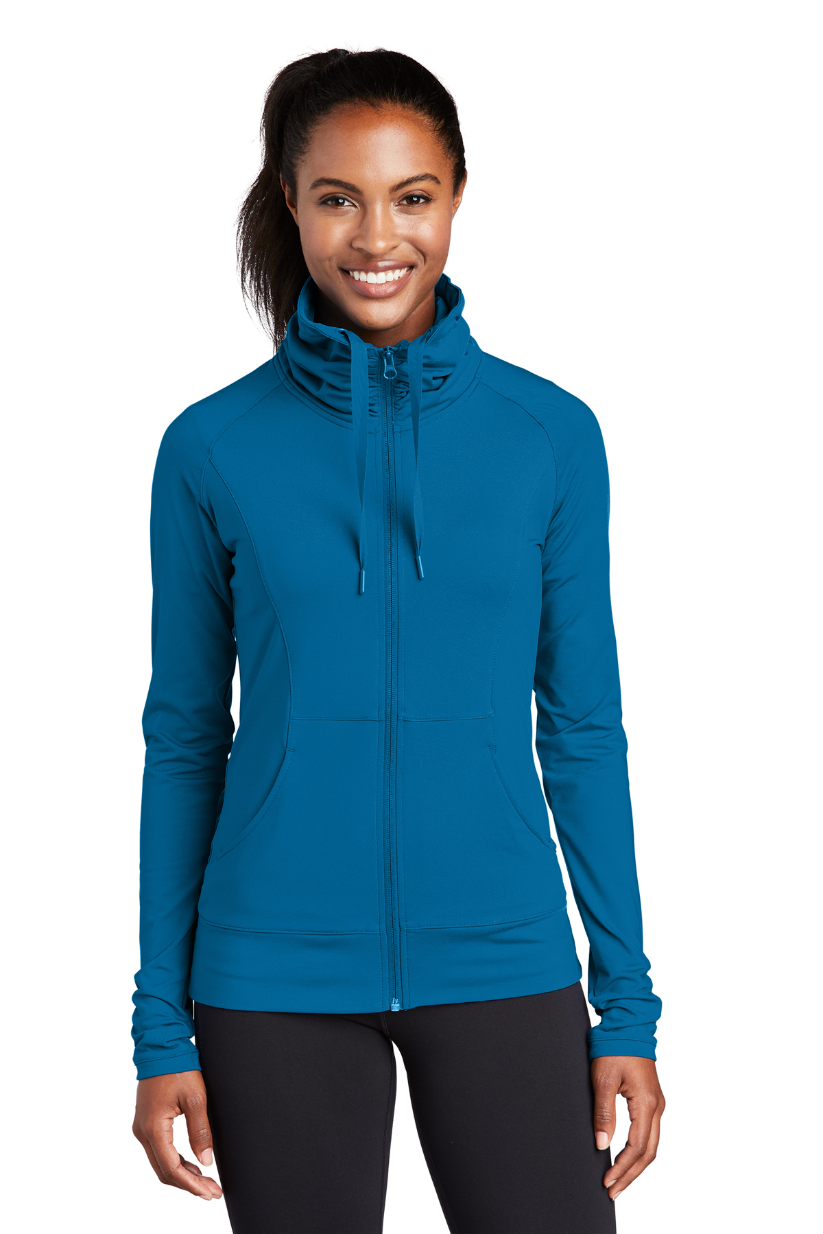Sport-Tek Ladies Sport-Wick Stretch Full-Zip Jacket, Product