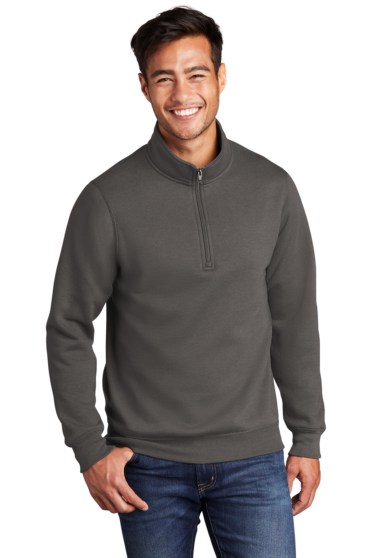 Charcoal Quarter Zip Pullover