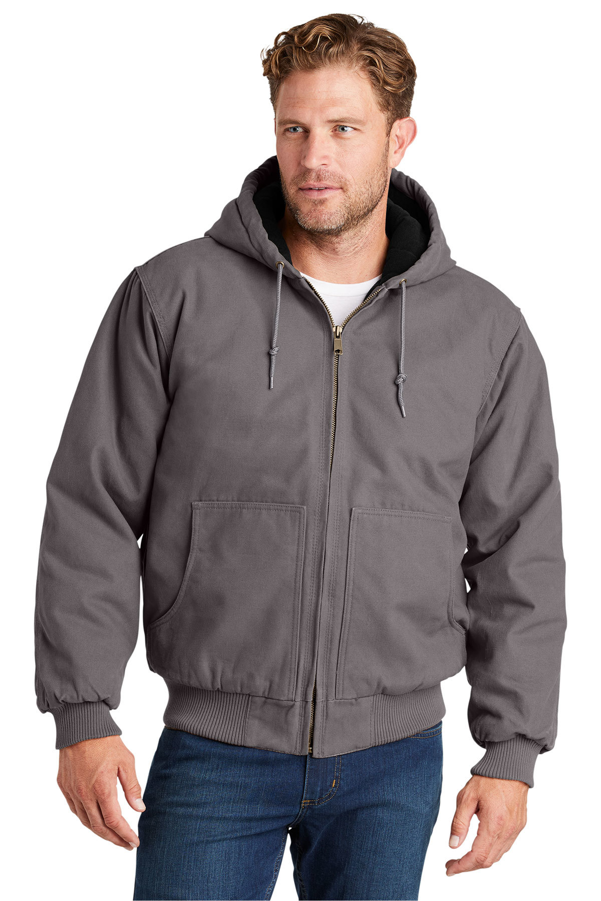 CornerStone Washed Duck Cloth Insulated Hooded Work Jacket | Product ...