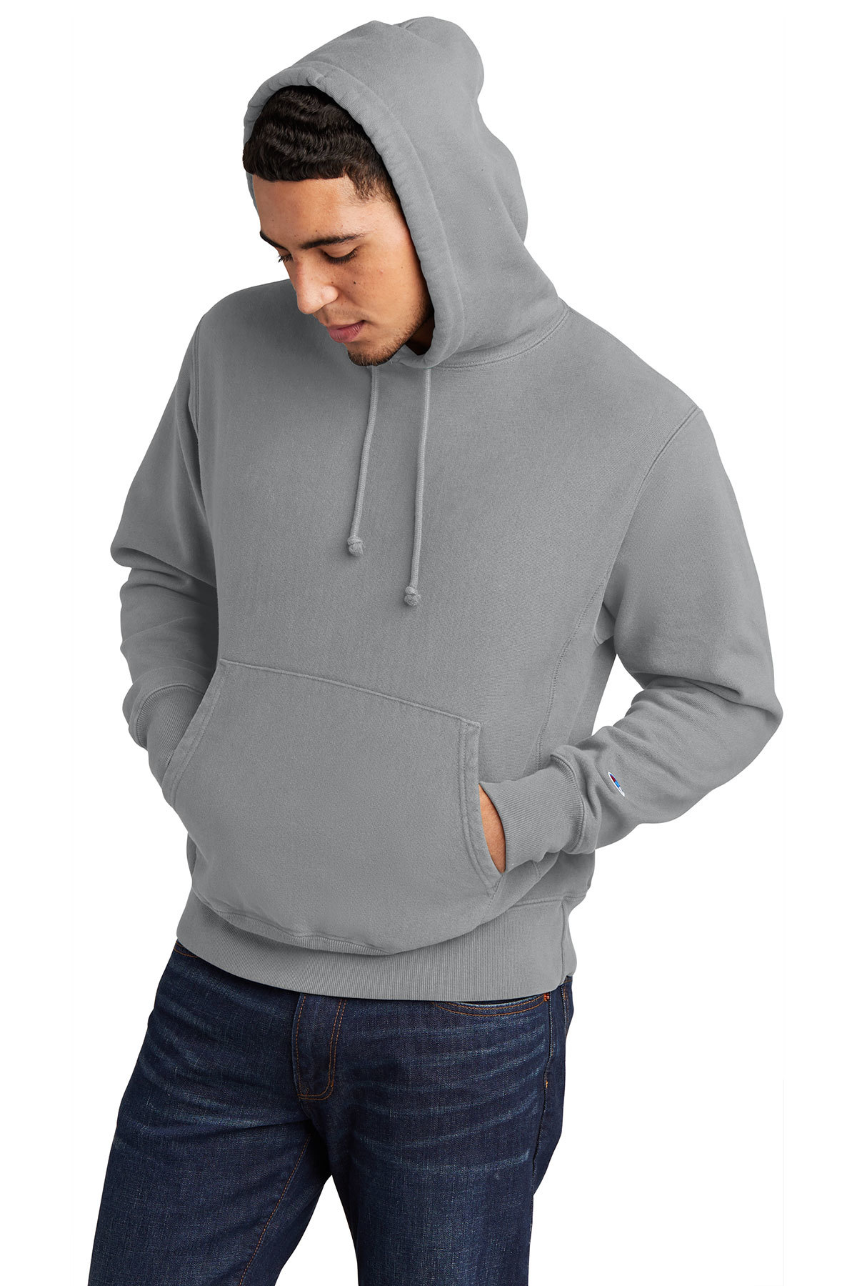 Champion Garment-dyed Reverse Weave® Hoodie in Gray for Men