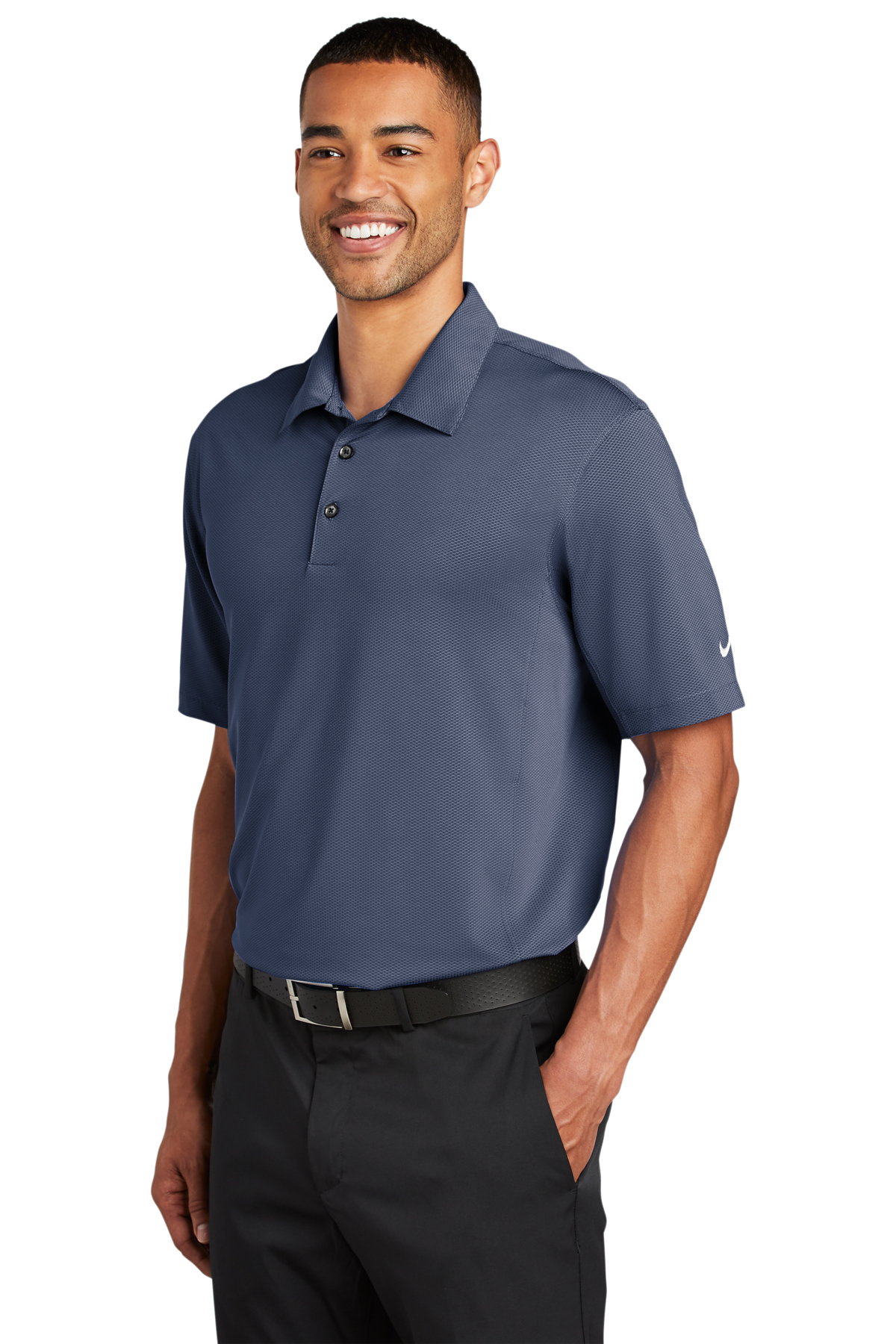 diffused blue nike shirt