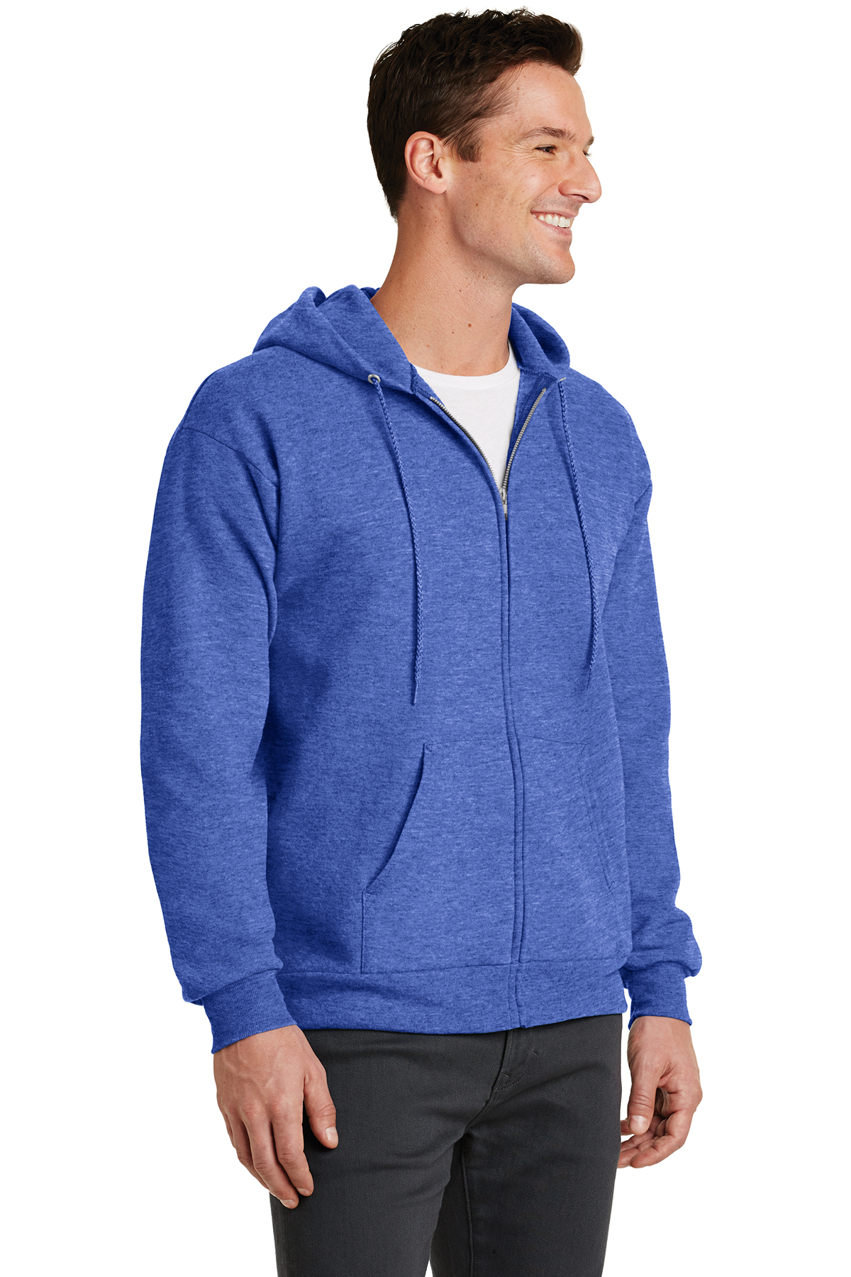 Port & Company® Core Fleece Full-Zip Hooded Sweatshirt | Port & Company ...