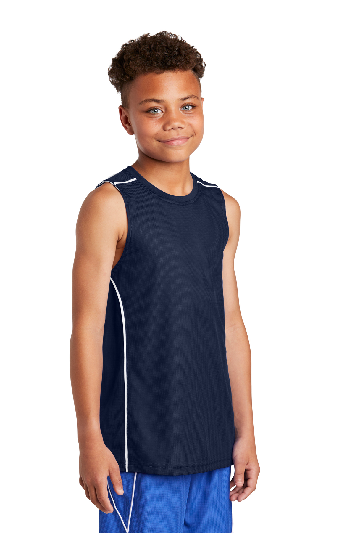 High-Performance Youth Apparel, Breathable Youth Sports Shirt, Youth  Fitness Tee | Engineered from 3.8-ounce, 100% polyester flat back mesh  featuring