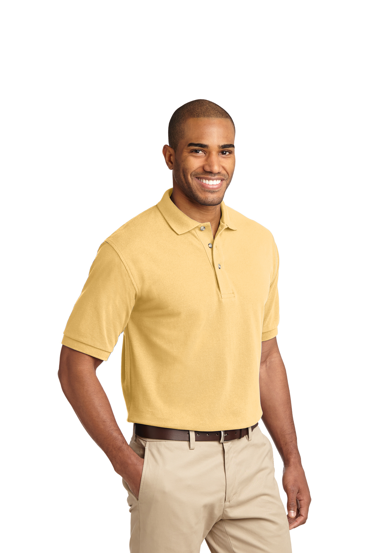 port authority heavyweight cotton pique polo