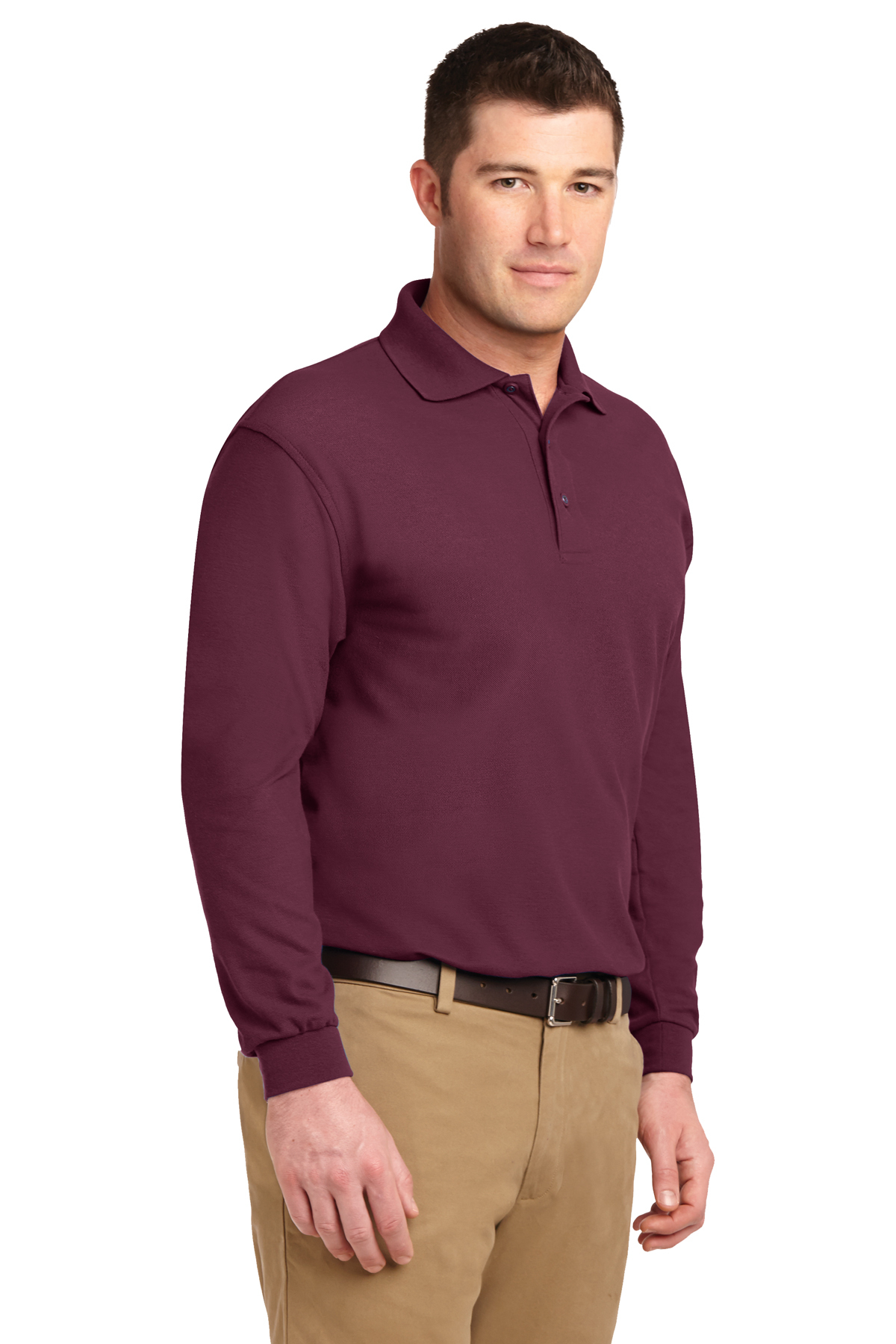 Port Authority Silk Touch™ Long Sleeve Polo | Product | Port Authority