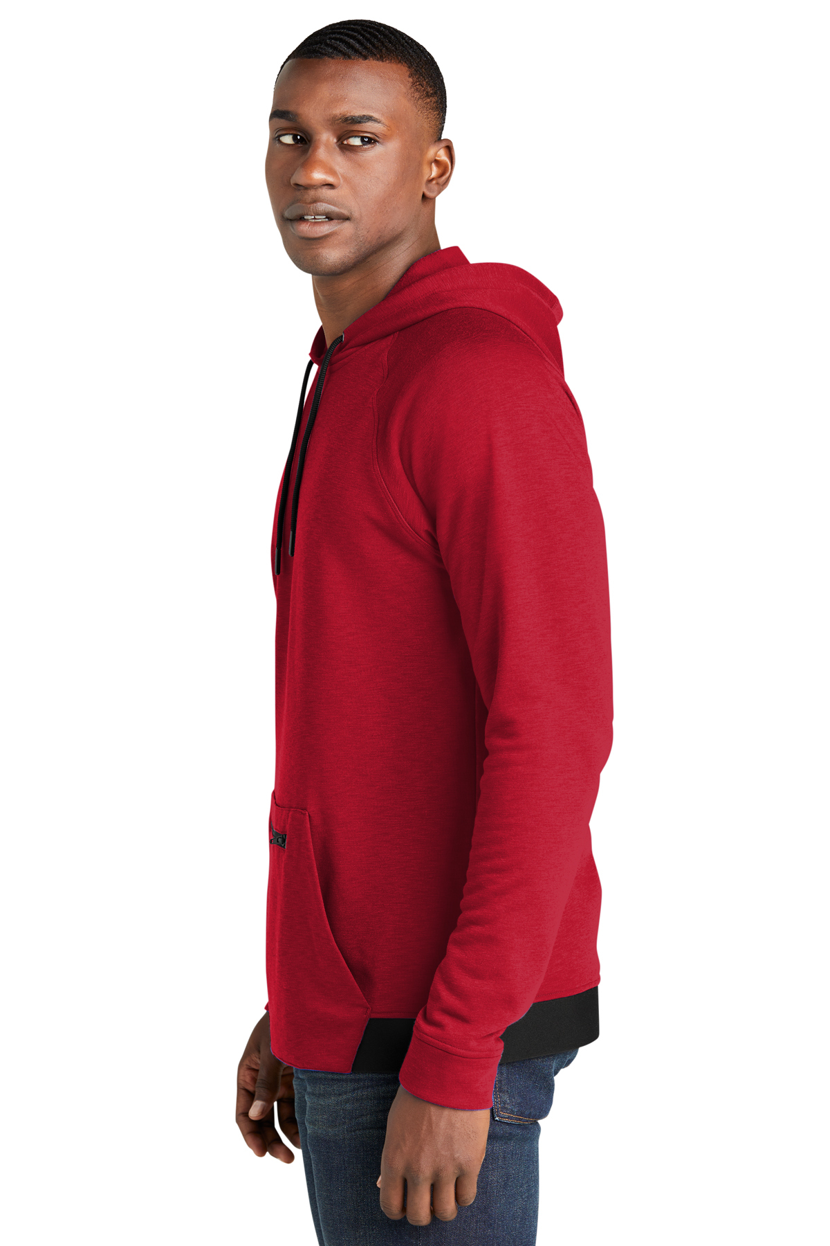 Deep red hoodie on sale