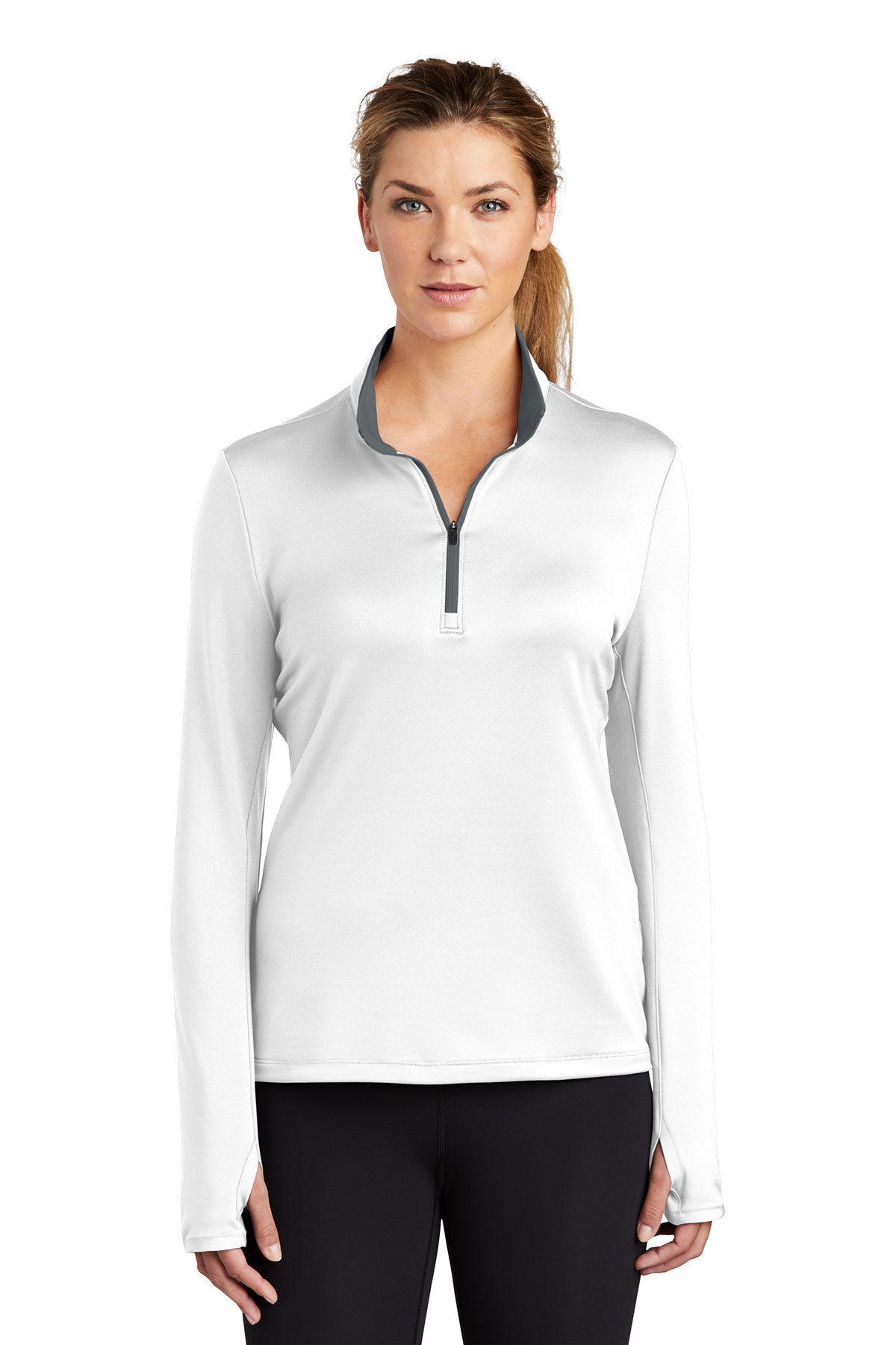 Nike Ladies Dri-FIT Stretch 1/2-Zip Cover-Up | Product | SanMar