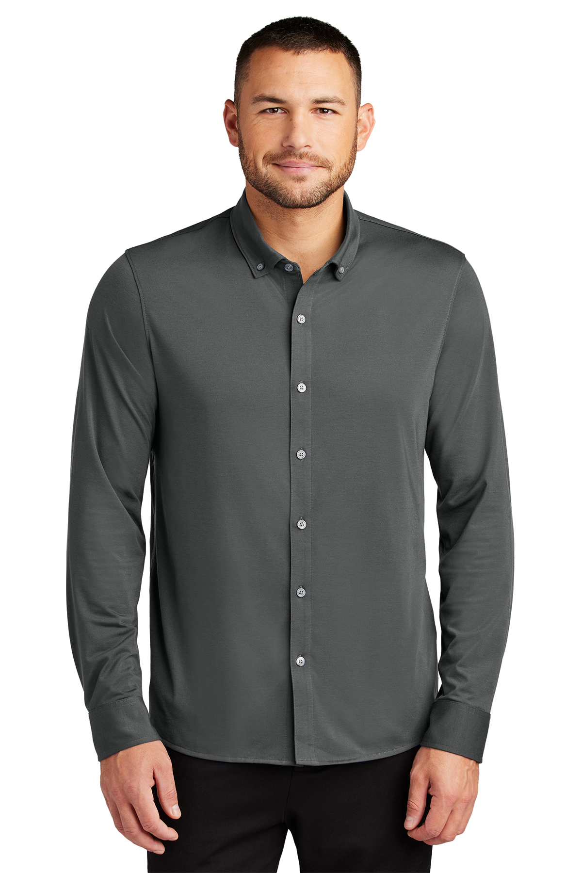 Mercer+Mettle Stretch Jersey Long Sleeve Shirt | Product | SanMar