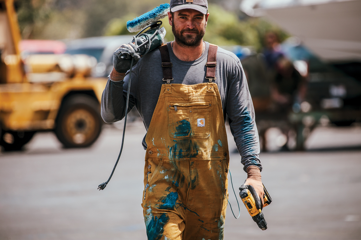 Men's Carhartt Brown Duck Bib Overalls