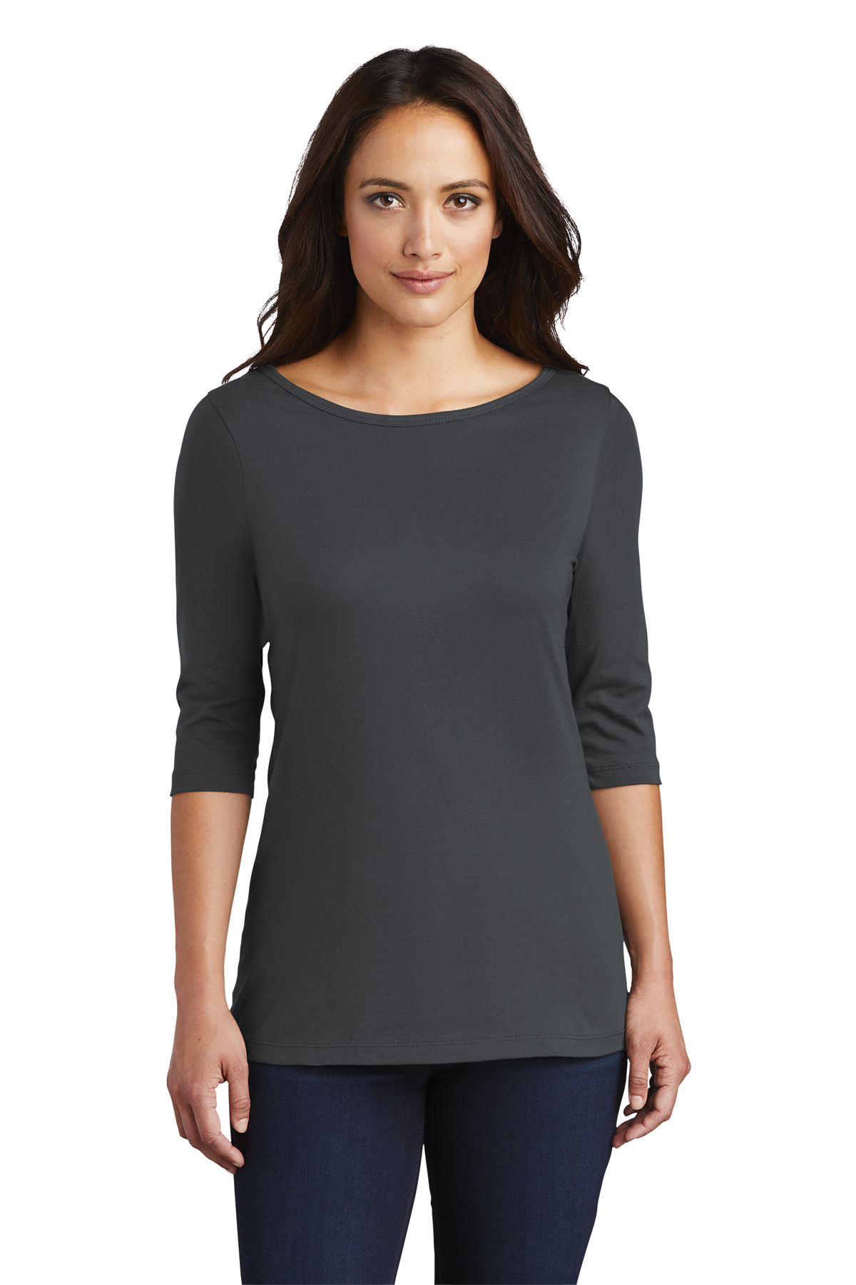District Women's Perfect Weight 3/4-Sleeve Tee | Product | SanMar