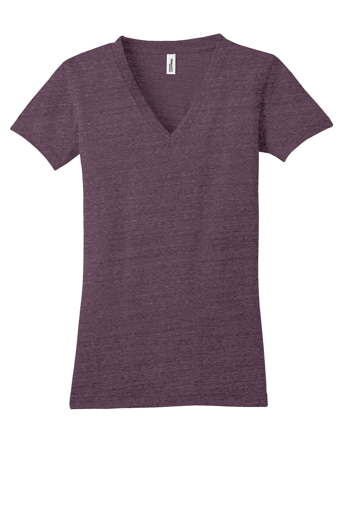 District Juniors Tri-Blend V-Neck Tee | Product | SanMar