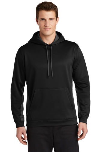 Sport-Tek Sport-Wick Fleece Colorblock Hooded Pullover | Product ...