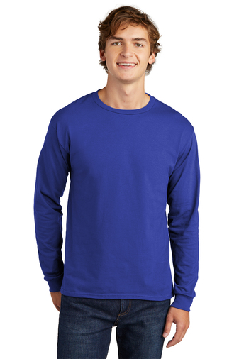 Hanes Essential-T 100% Cotton Long Sleeve T-Shirt | Product | SanMar