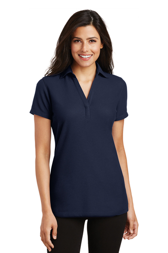 Port Authority Ladies Silk Touch Y-Neck Polo | Product | SanMar