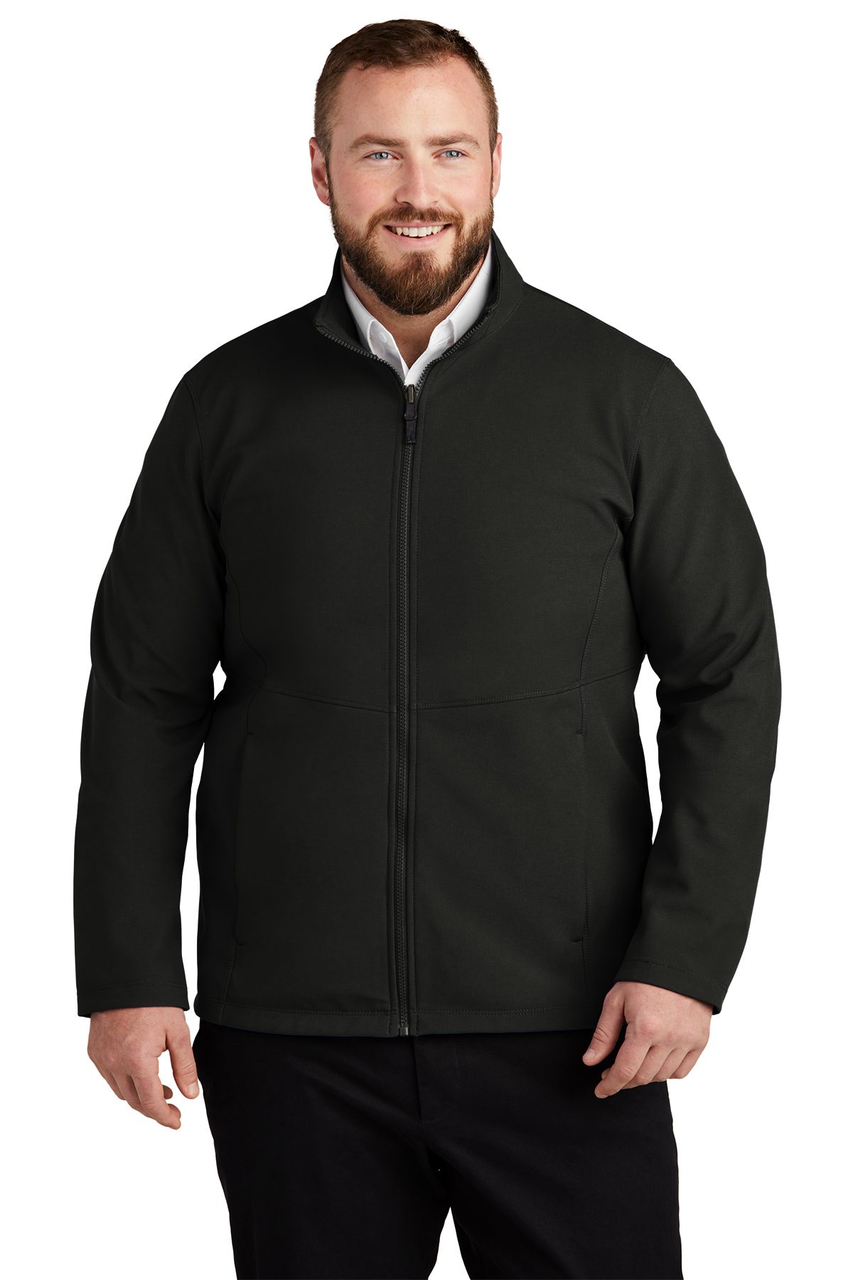 Port Authority Men's Collective Soft Shell Jacket - Water Resistant, Windproof, With Zippered Pockets - Machine Washable