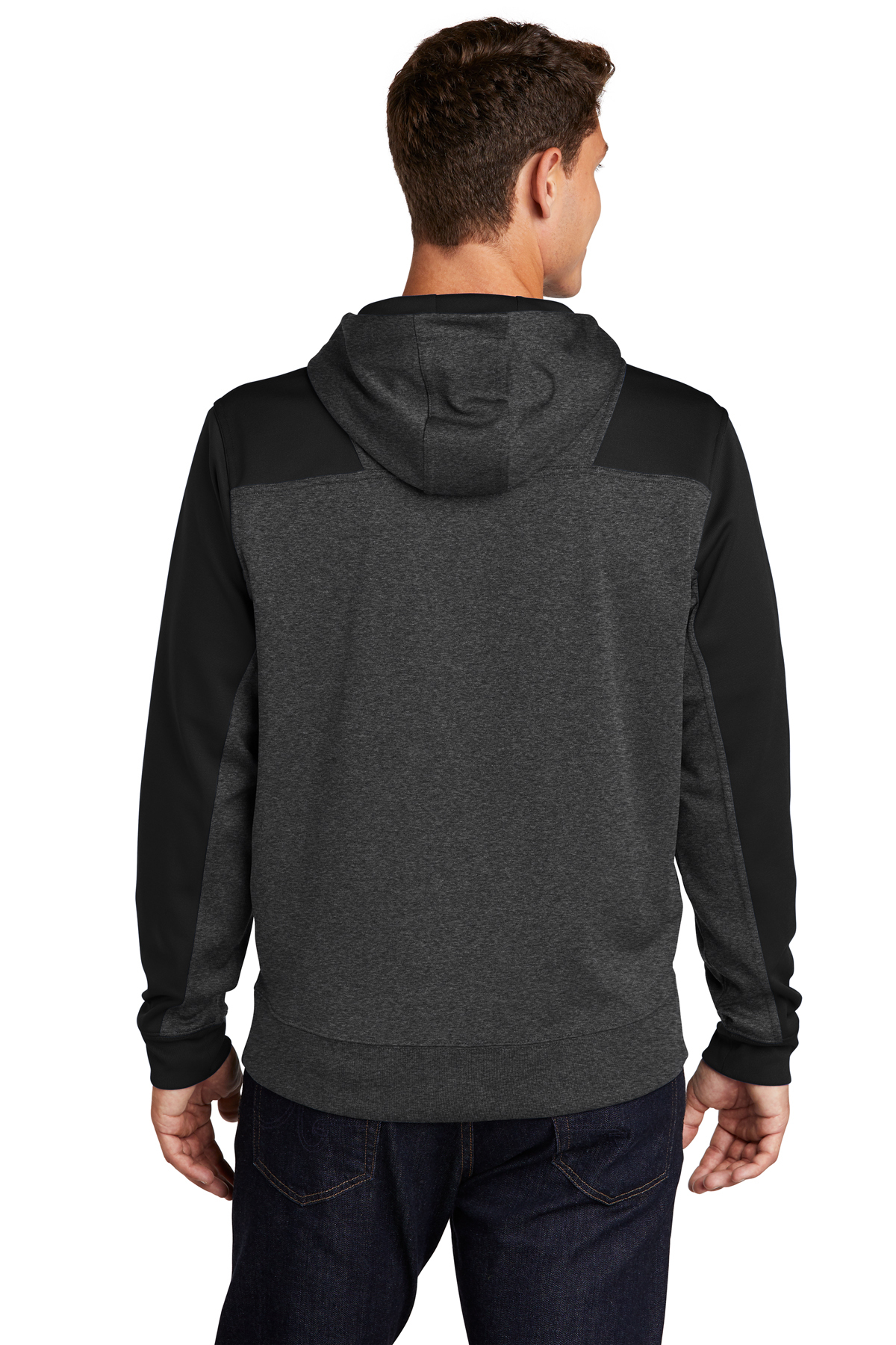Sport-Tek Tech Fleece Colorblock 1/4-Zip Hooded Sweatshirt | Product ...