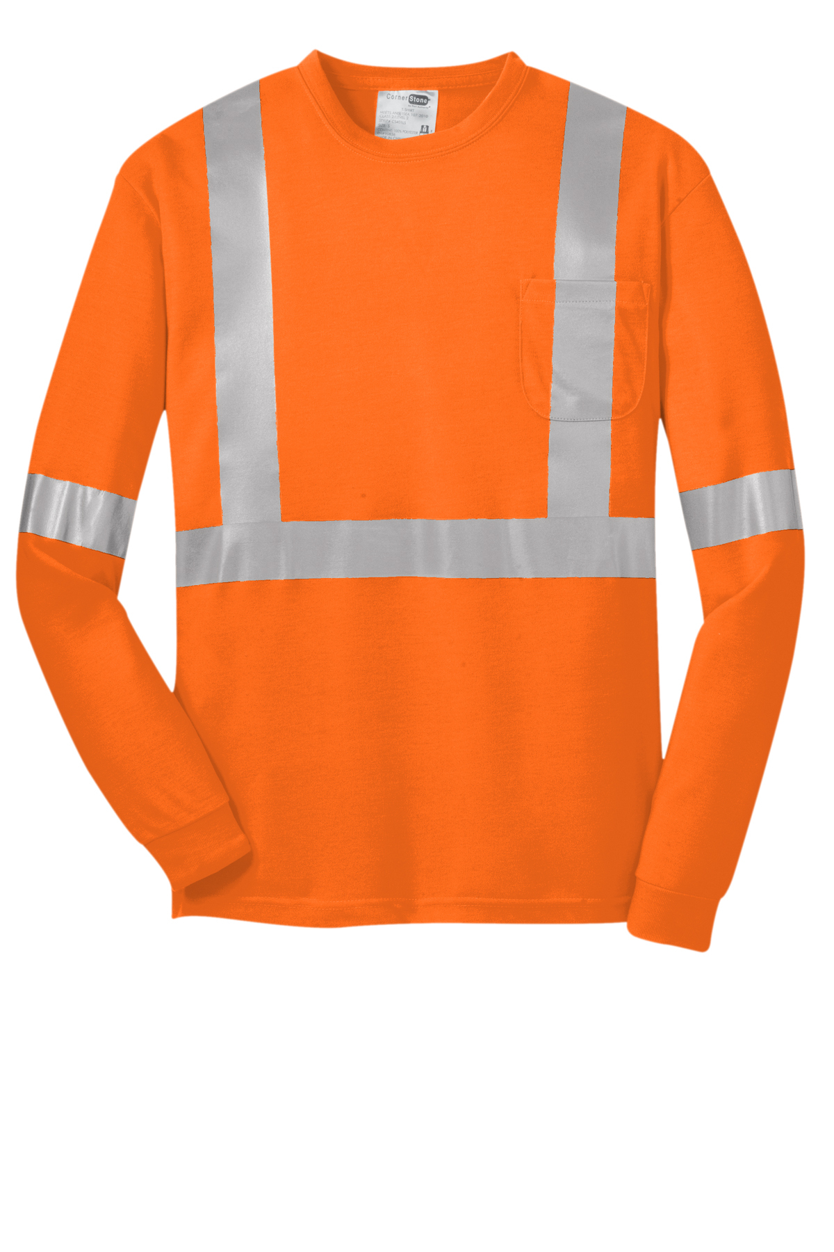 CornerStone ANSI 107 Class 2 Long Sleeve Safety T-Shirt | Product | SanMar