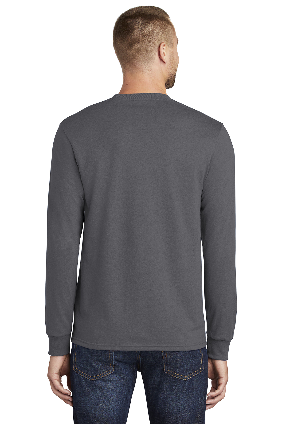 PC55LST Mens Port & Company® Tall Long Sleeve 50/50 Cotton/Poly T-Shirt