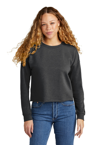 New Era Ladies Tri-Blend Fleece Crop Crew | Product | SanMar