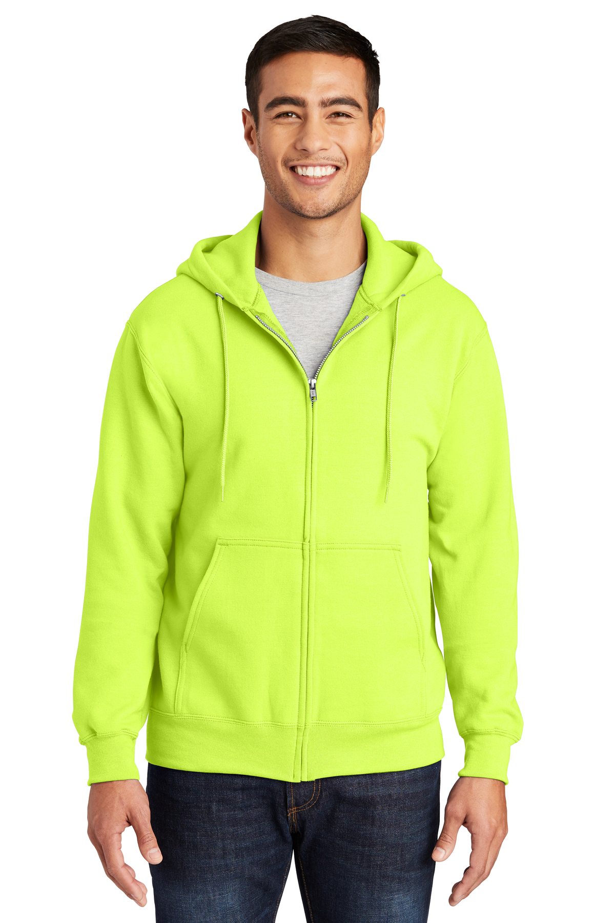 Essential Fleece Full-Zip Hooded Sweatshirt Port & Company PC90ZH
