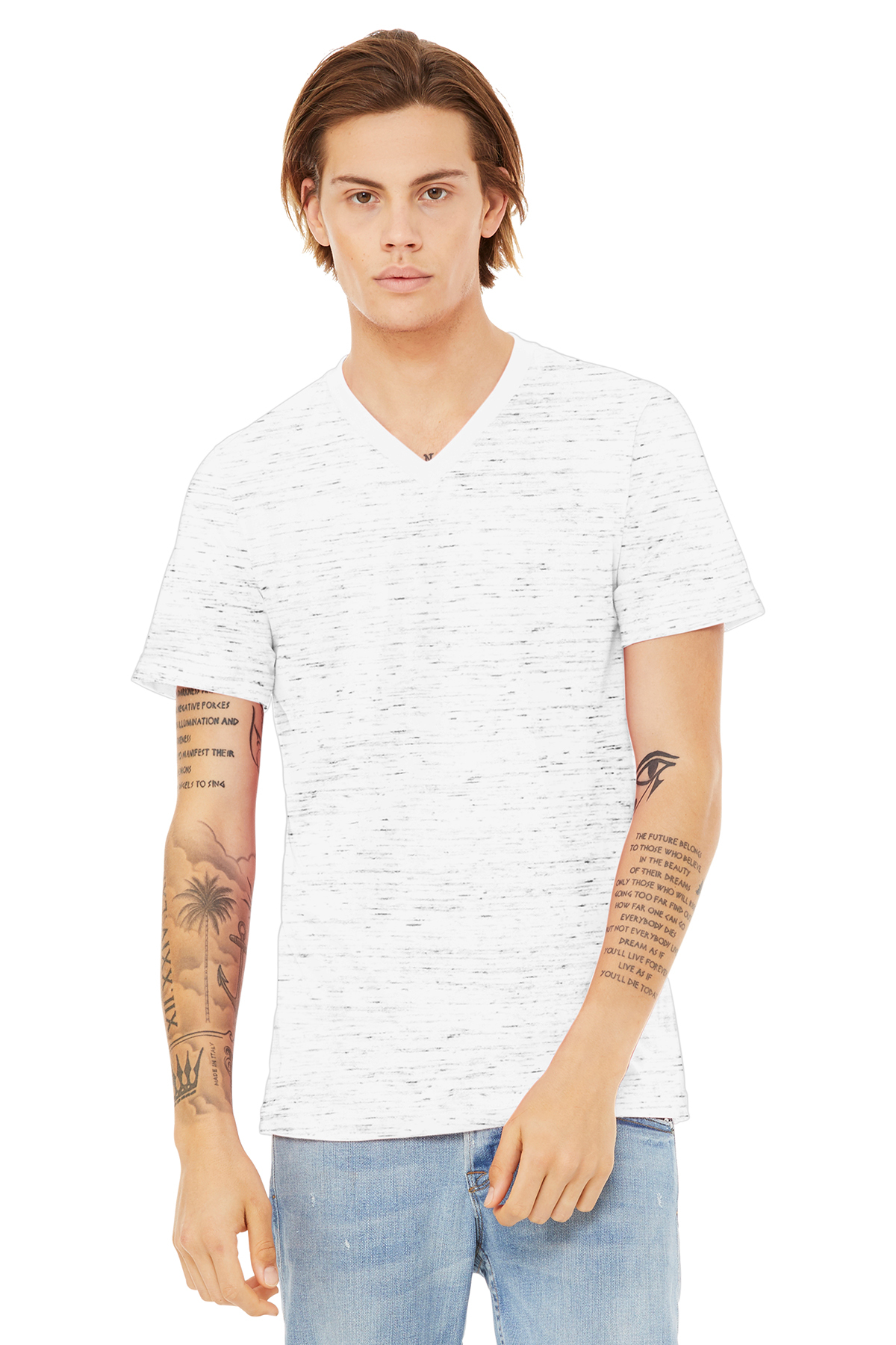 Bella Canvas Unisex Jersey Short Sleeve V Neck Tee T Shirts