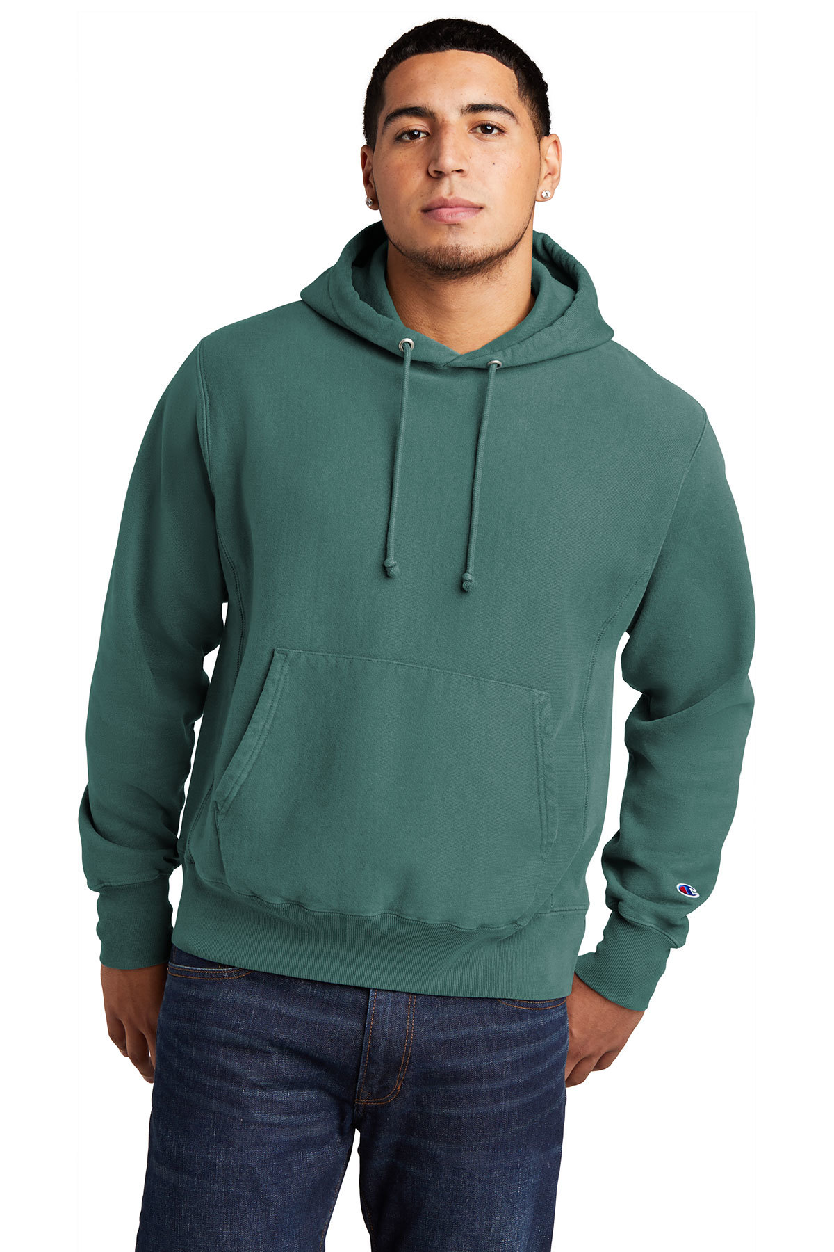 Champion Reverse Weave Garment-Dyed Hooded Sweatshirt 