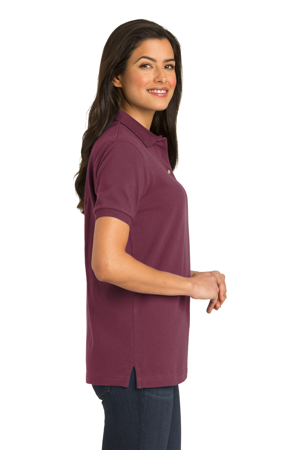 Available in 24 Colors Large L... Port Authority Ladies Pique Sport Shirt L420 
