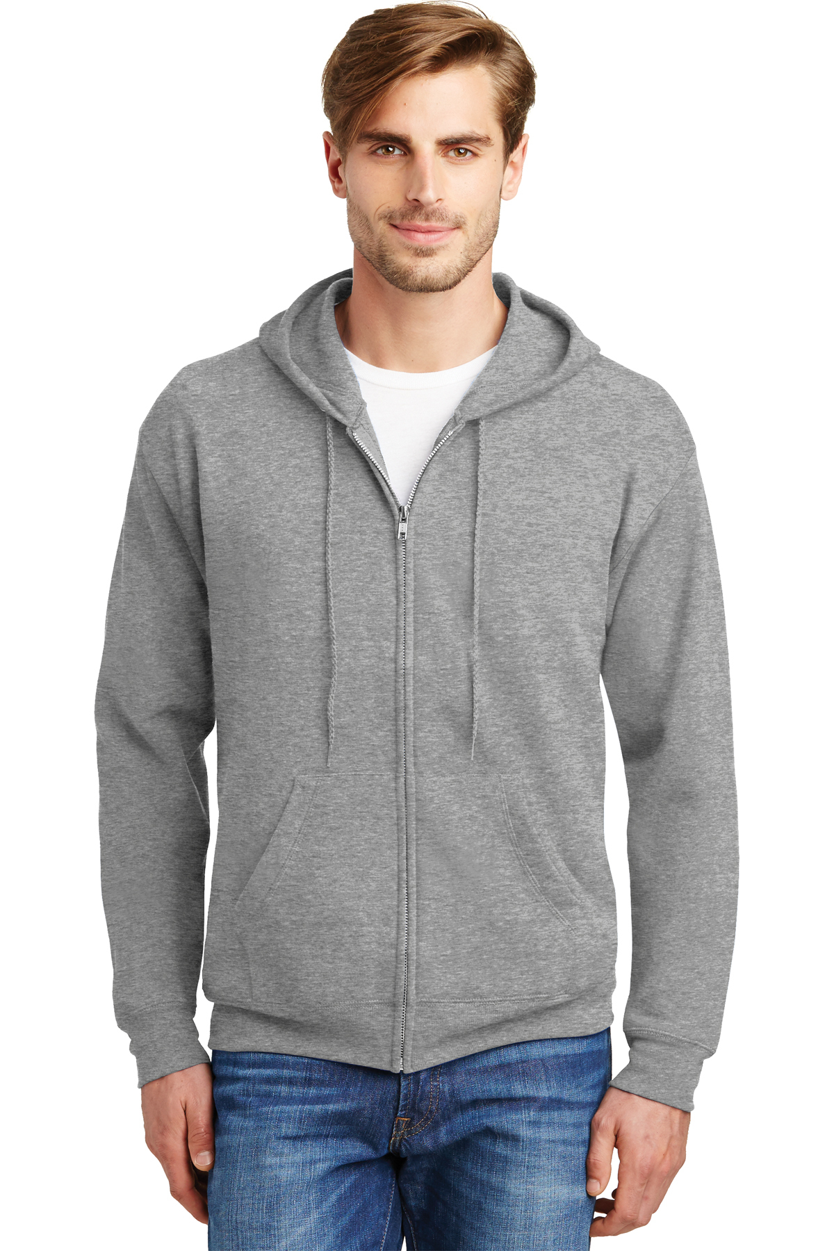Hanes - EcoSmart Full-Zip Hooded Sweatshirt | Product | SanMar