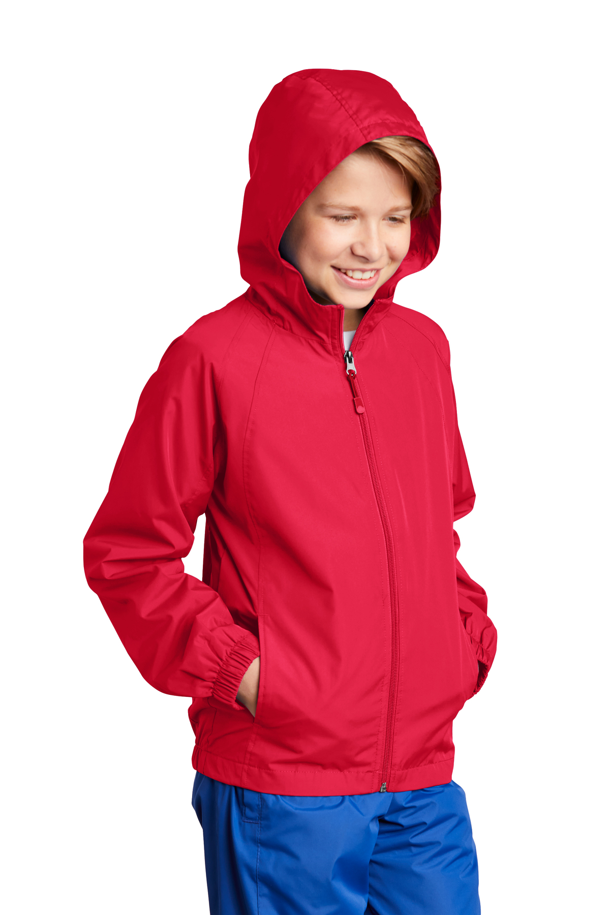 Sport-Tek Youth Hooded Raglan Jacket | Product | Sport-Tek