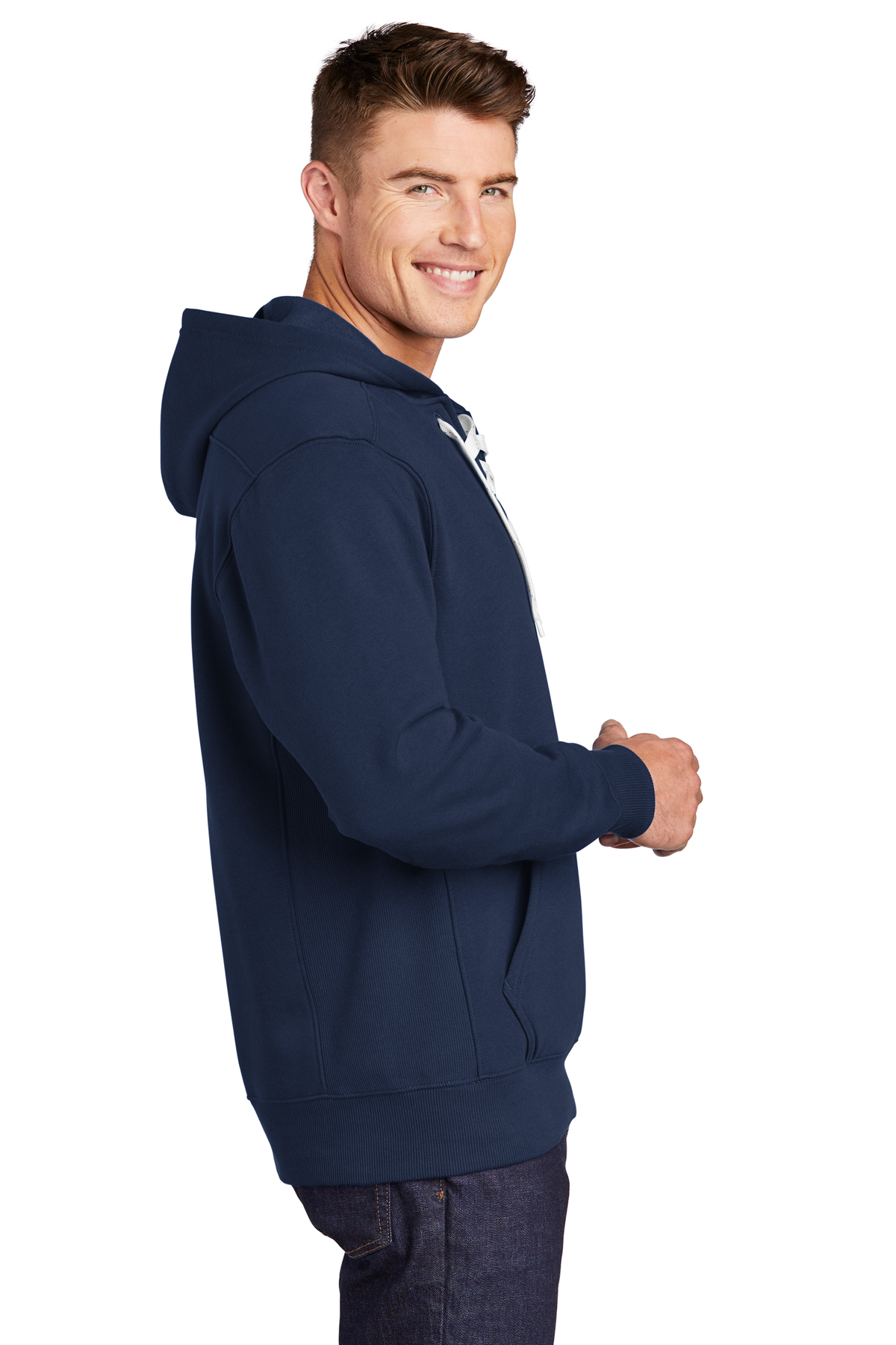 Sport-Tek<SUP>®</SUP> SanMar Pullover Lace Hooded Product Sweatshirt Up | |