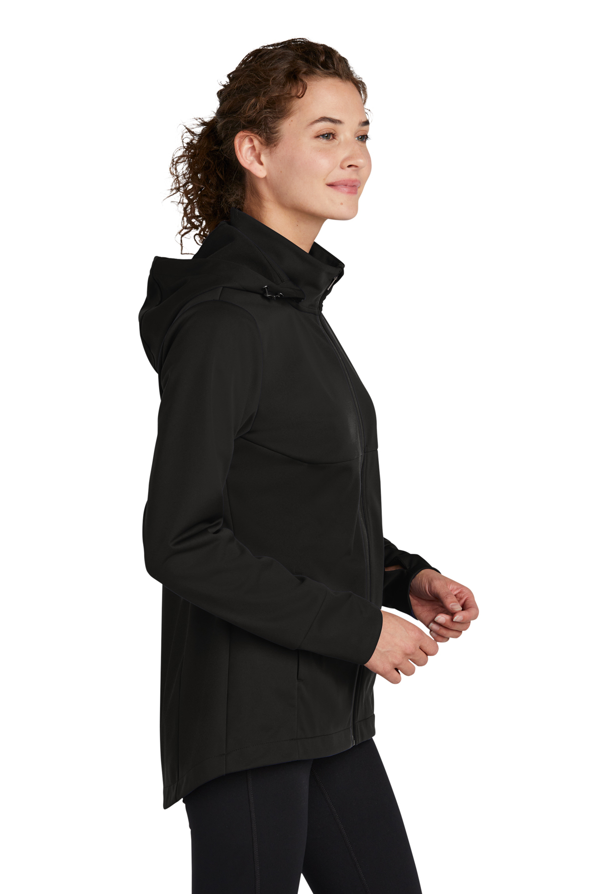 Lux Parker Girl's Black Melange Winter wear Thermal Full Sleeves